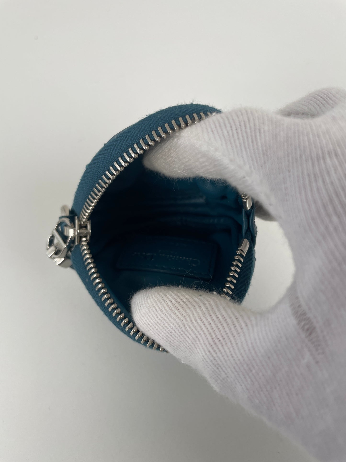 Dior Blue Little Wallet Round