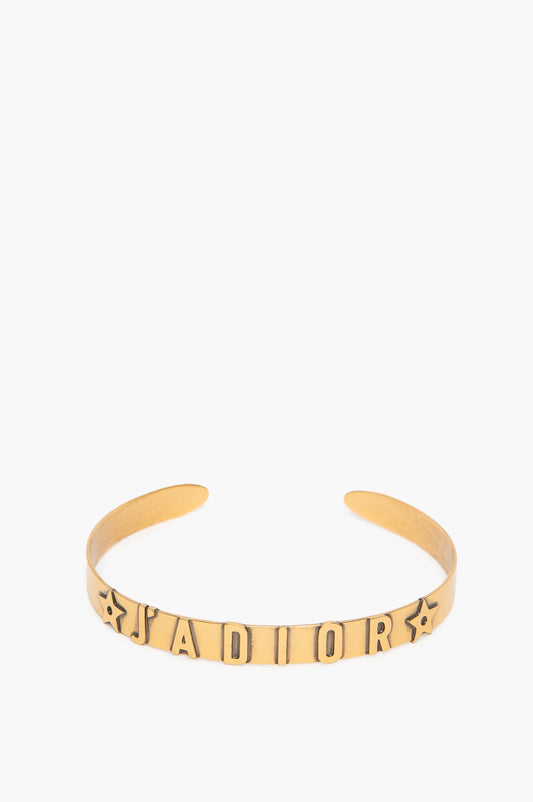 Christian Dior Burnished Gold-Tone Choker