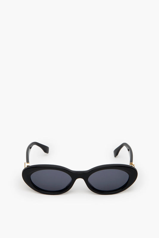 Fendi Black FF Diamonds FE40140U Oval Sunglasses