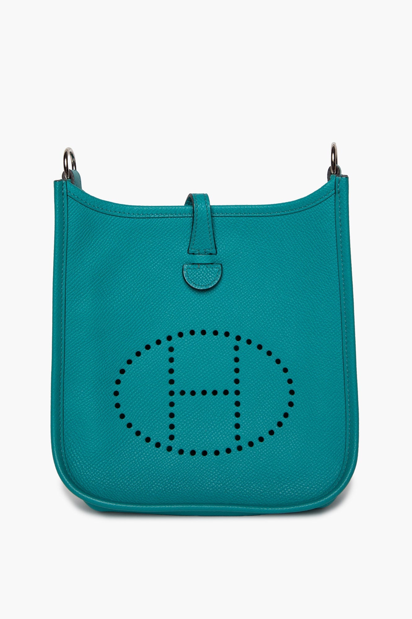Hermès 2019 Turquoise Taurillon Clemence Evelyne TPM 16