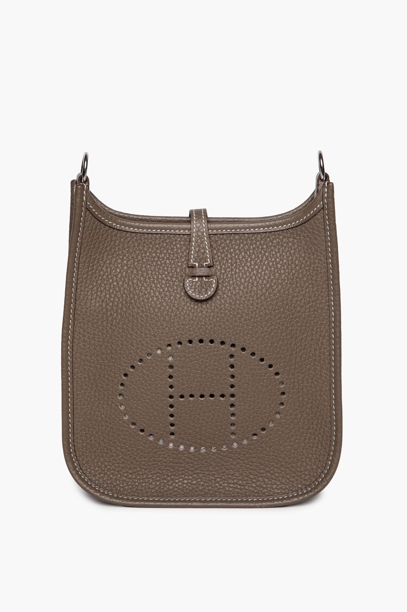Hermès Mini Etoupe Clemence Indigo Strap Evelyne TPM