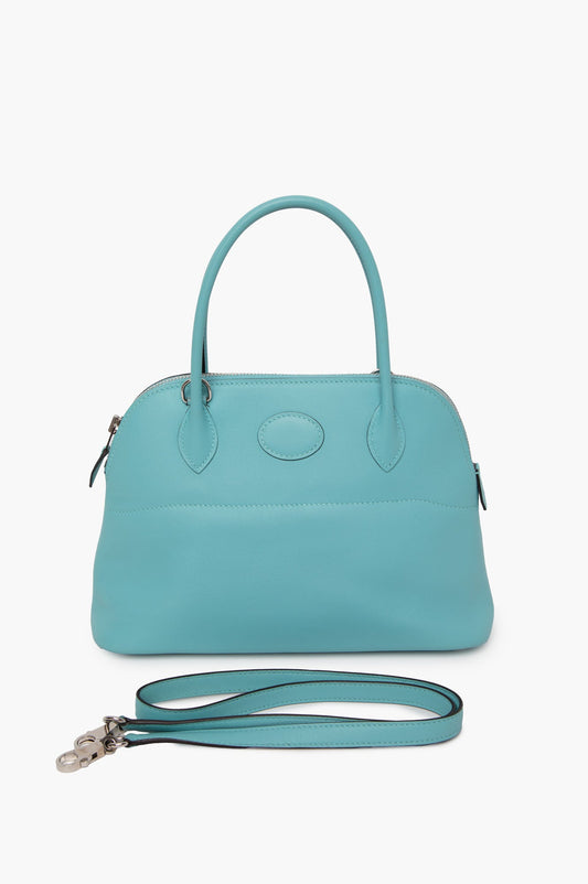 Hermes 2016 Bolide 27 Blue Atoll Swift Leather Bag