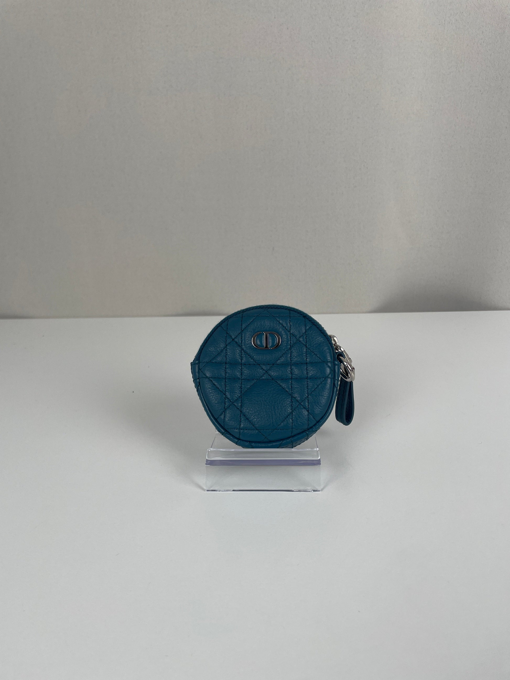 Dior Blue Little Wallet Round