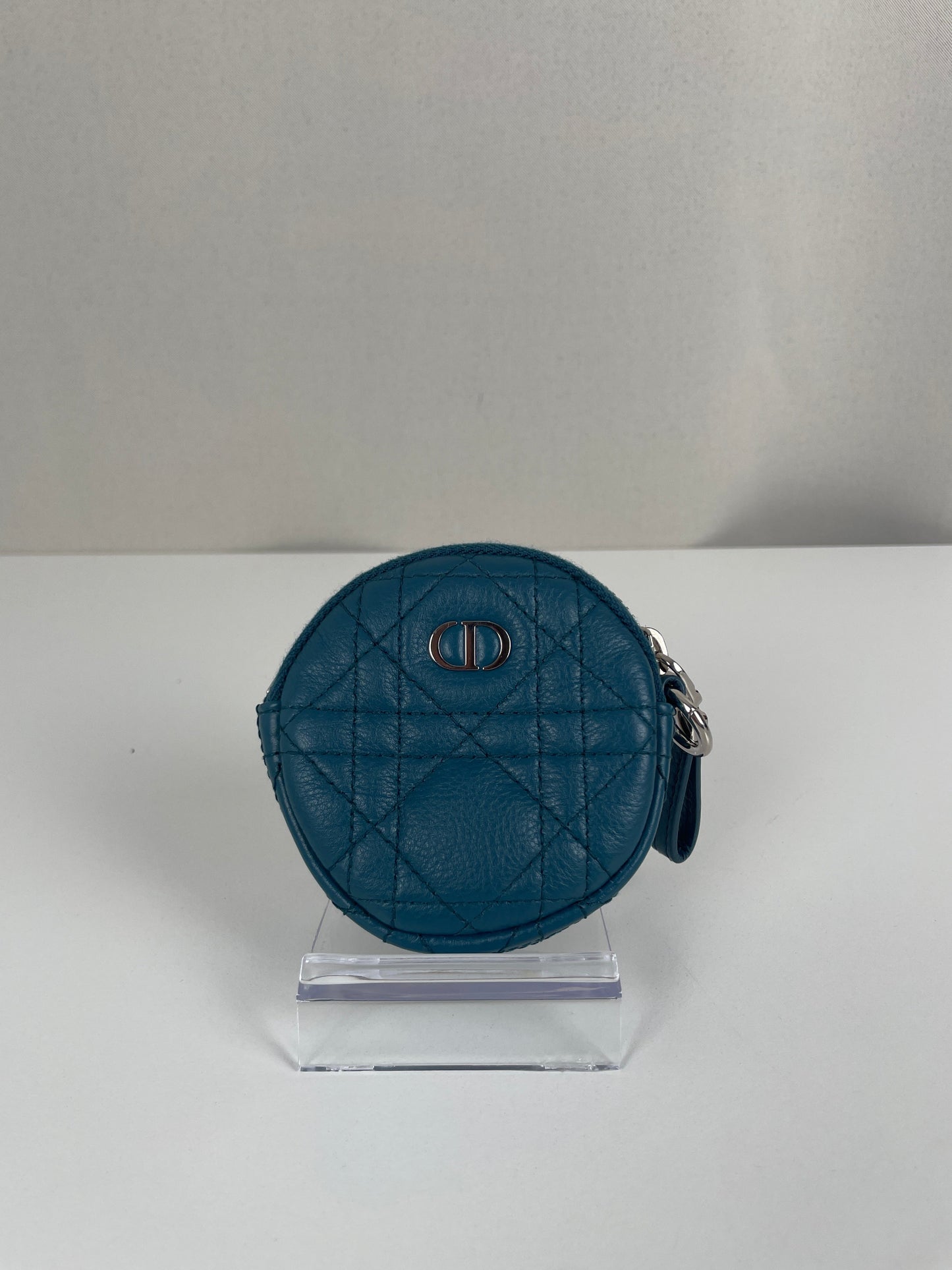 Dior Blue Little Wallet Round