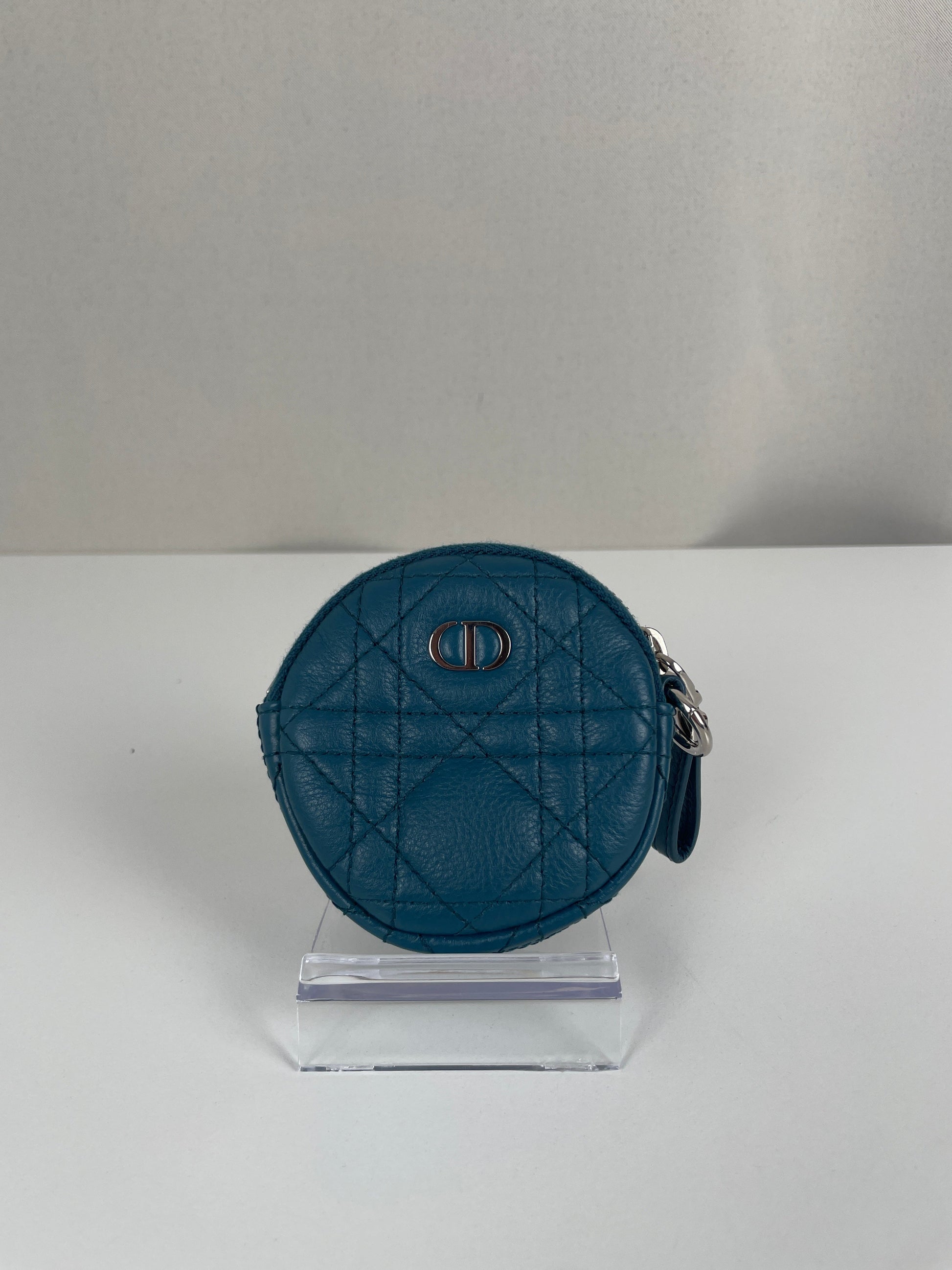 Dior Blue Little Wallet Round