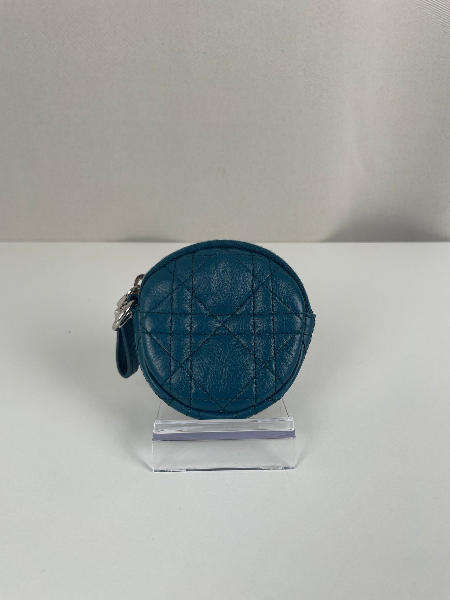 Dior Blue Little Wallet Round