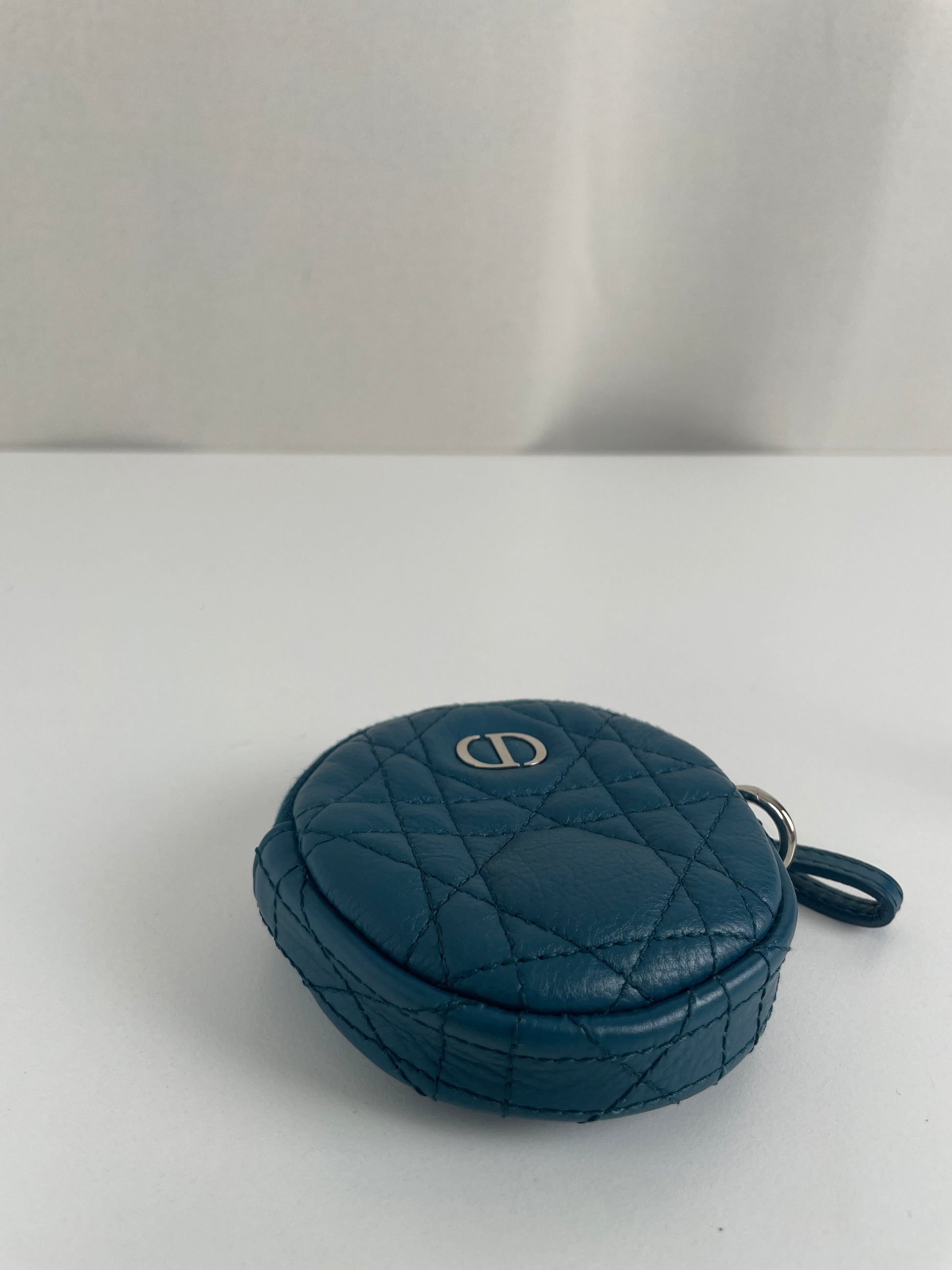 Dior Blue Little Wallet Round