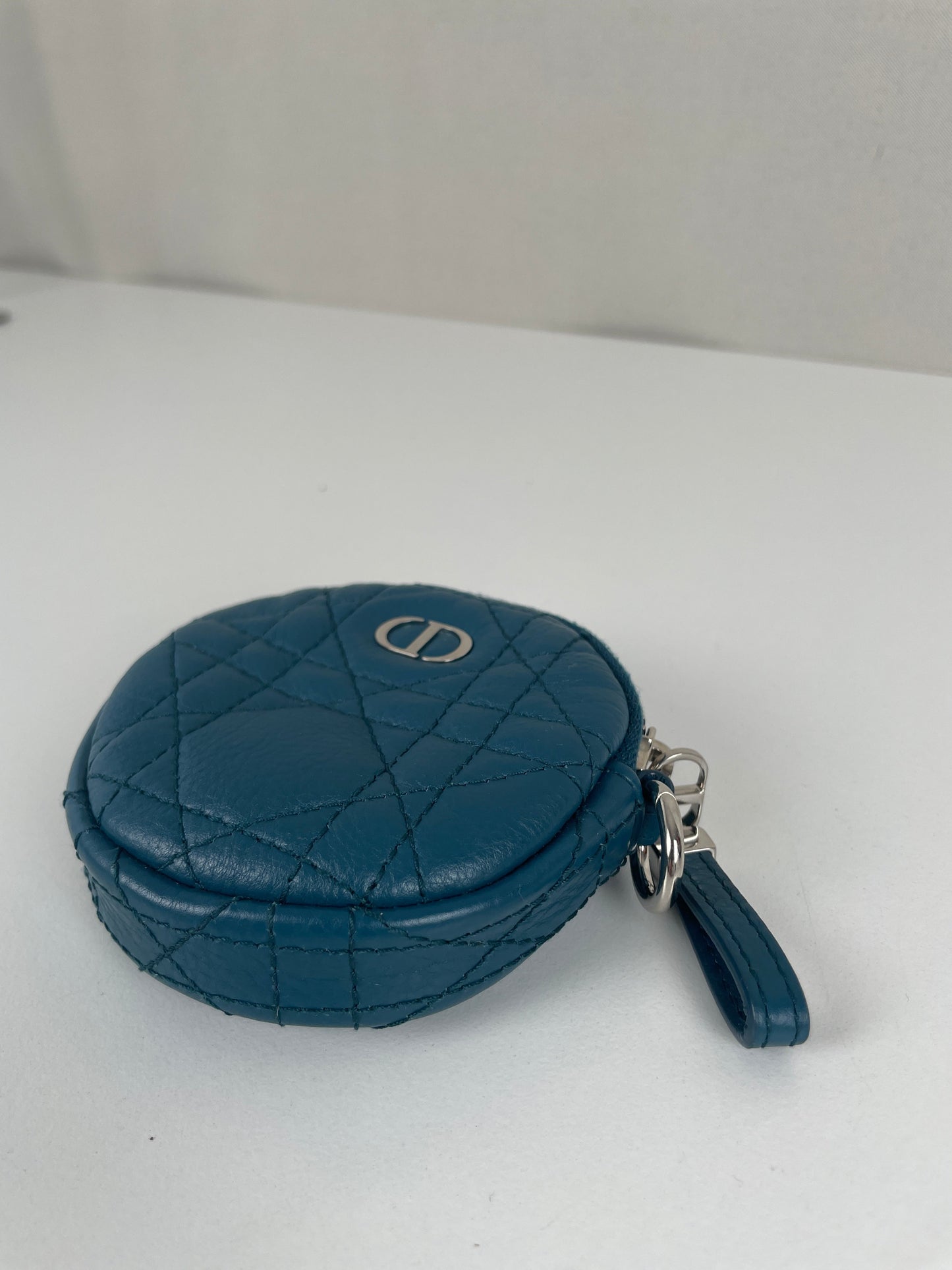 Dior Blue Little Wallet Round