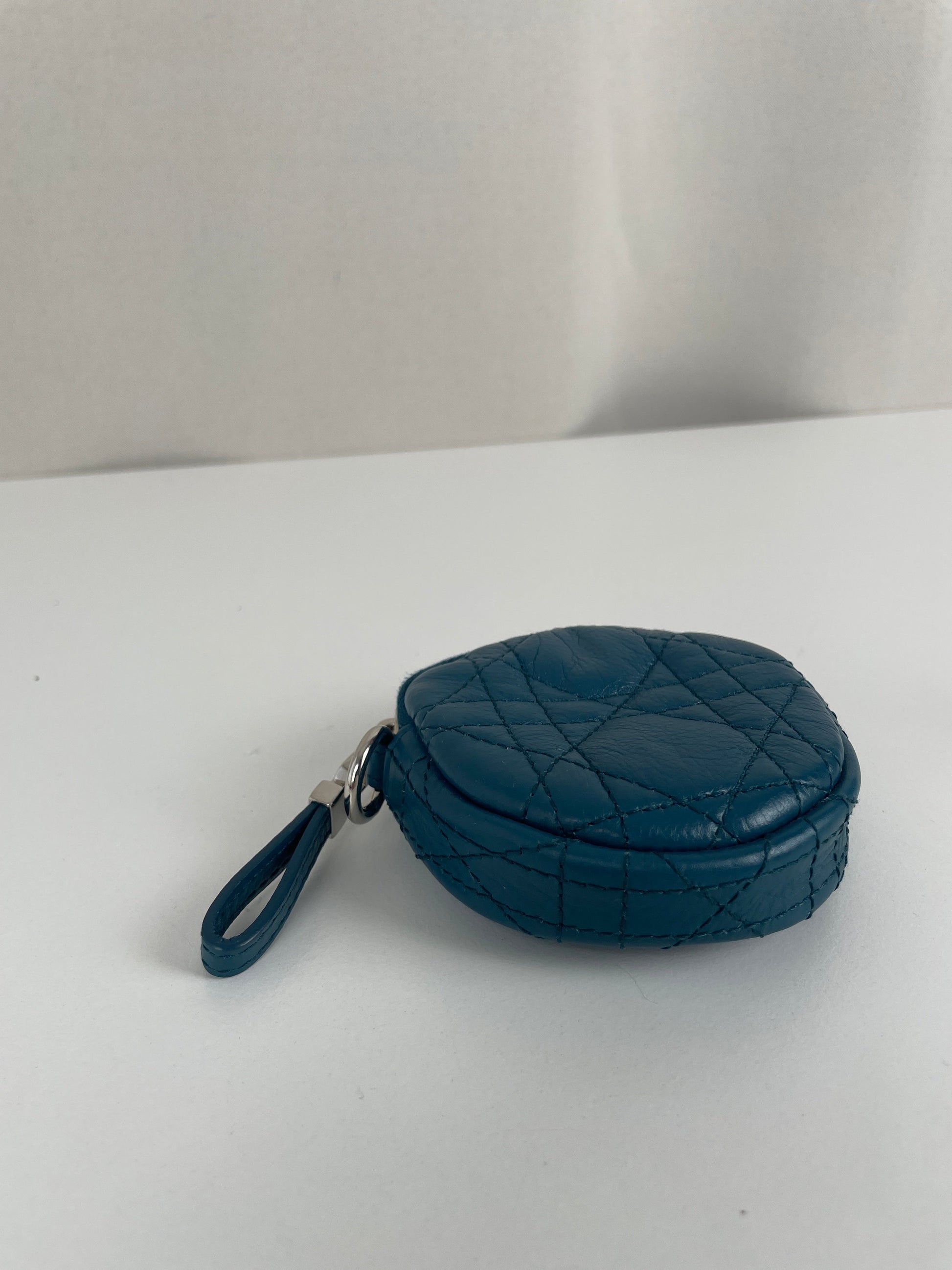 Dior Blue Little Wallet Round