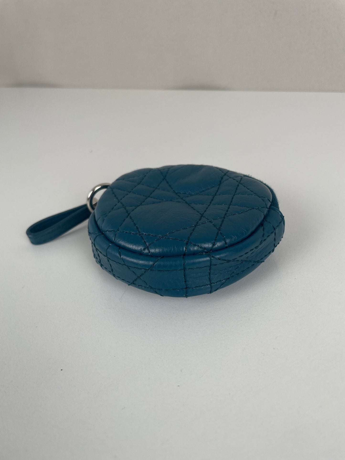 Dior Blue Little Wallet Round