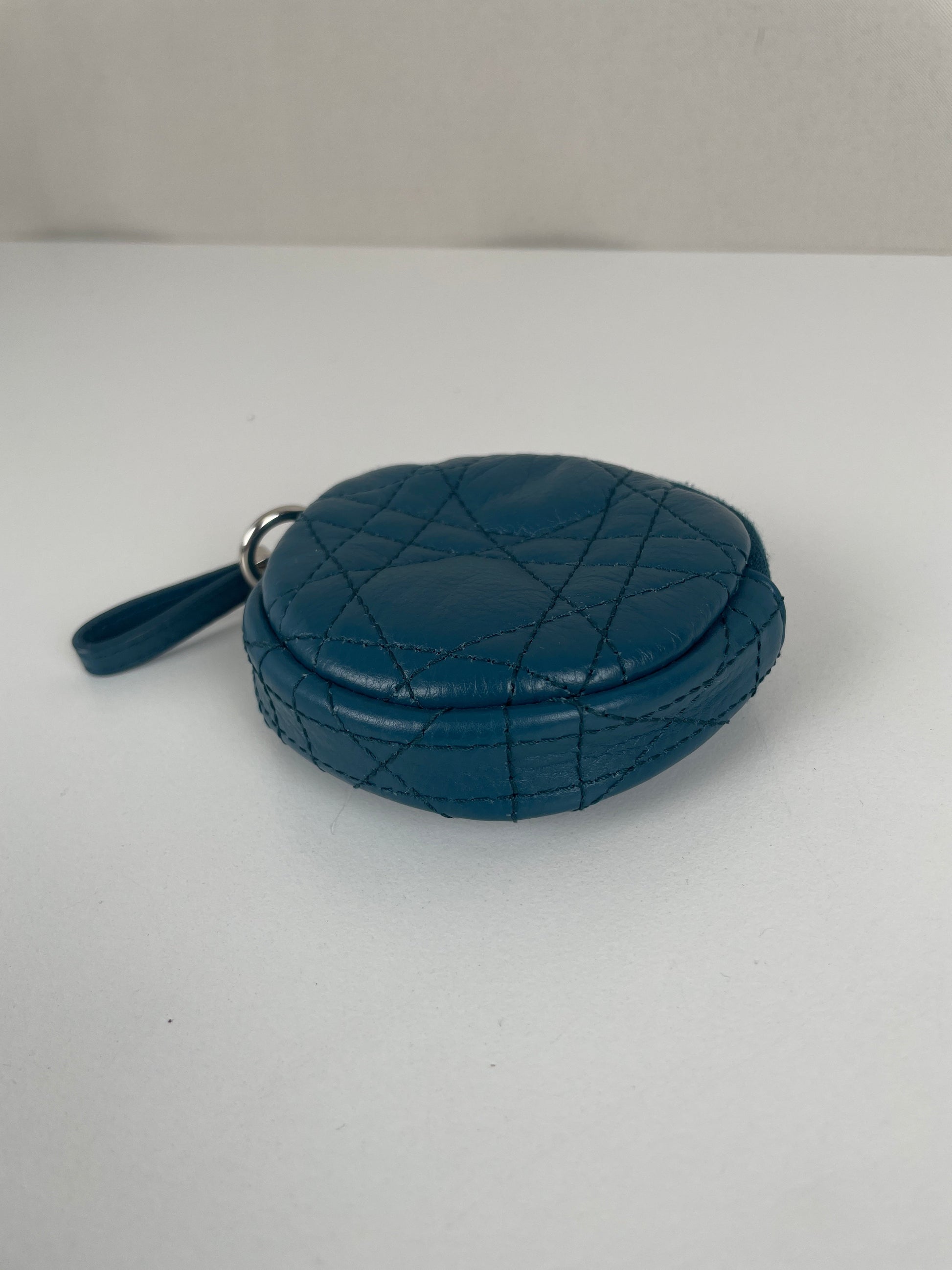 Dior Blue Little Wallet Round