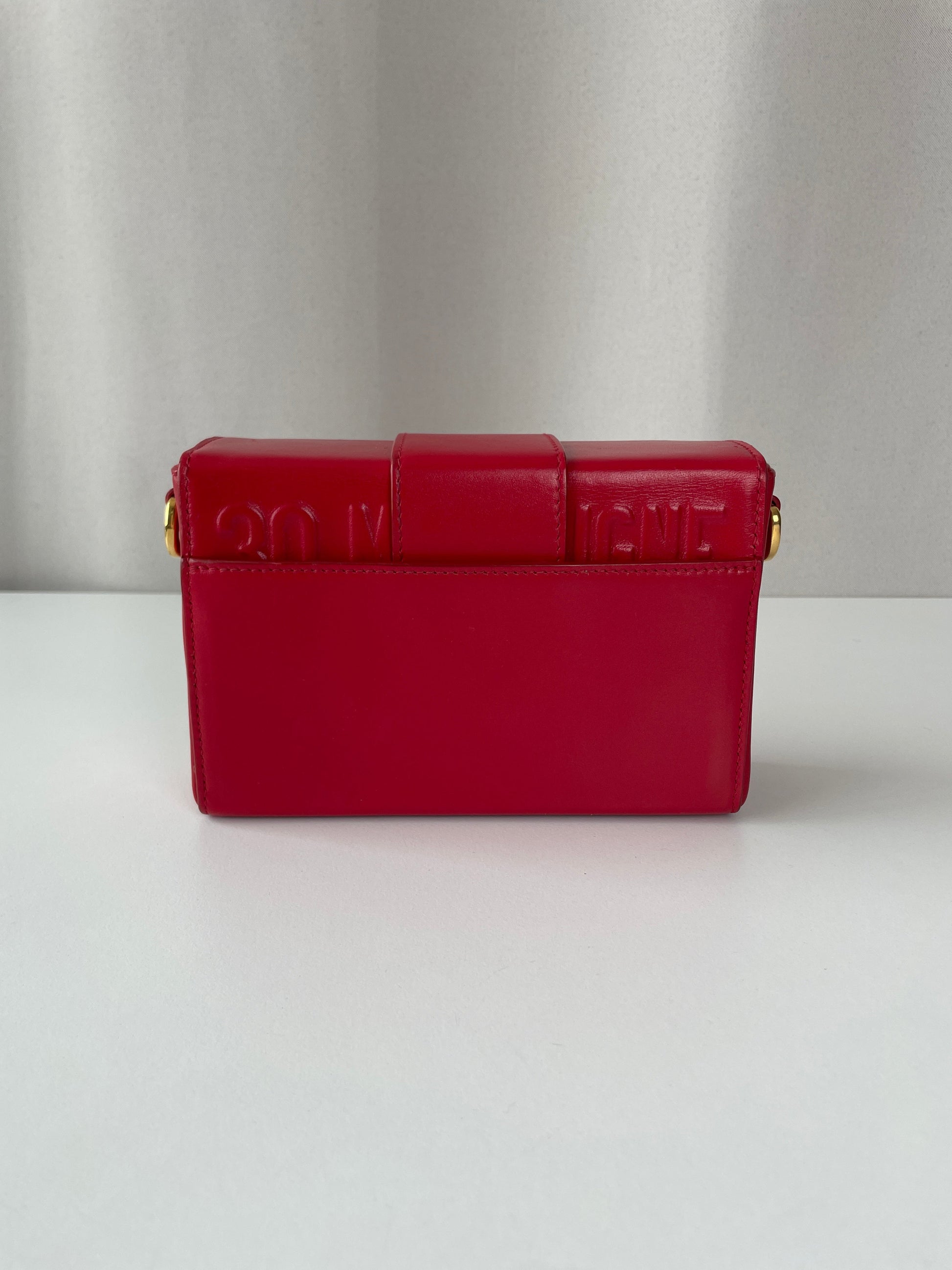 Dior Montaigne Small Red Gold Hardware