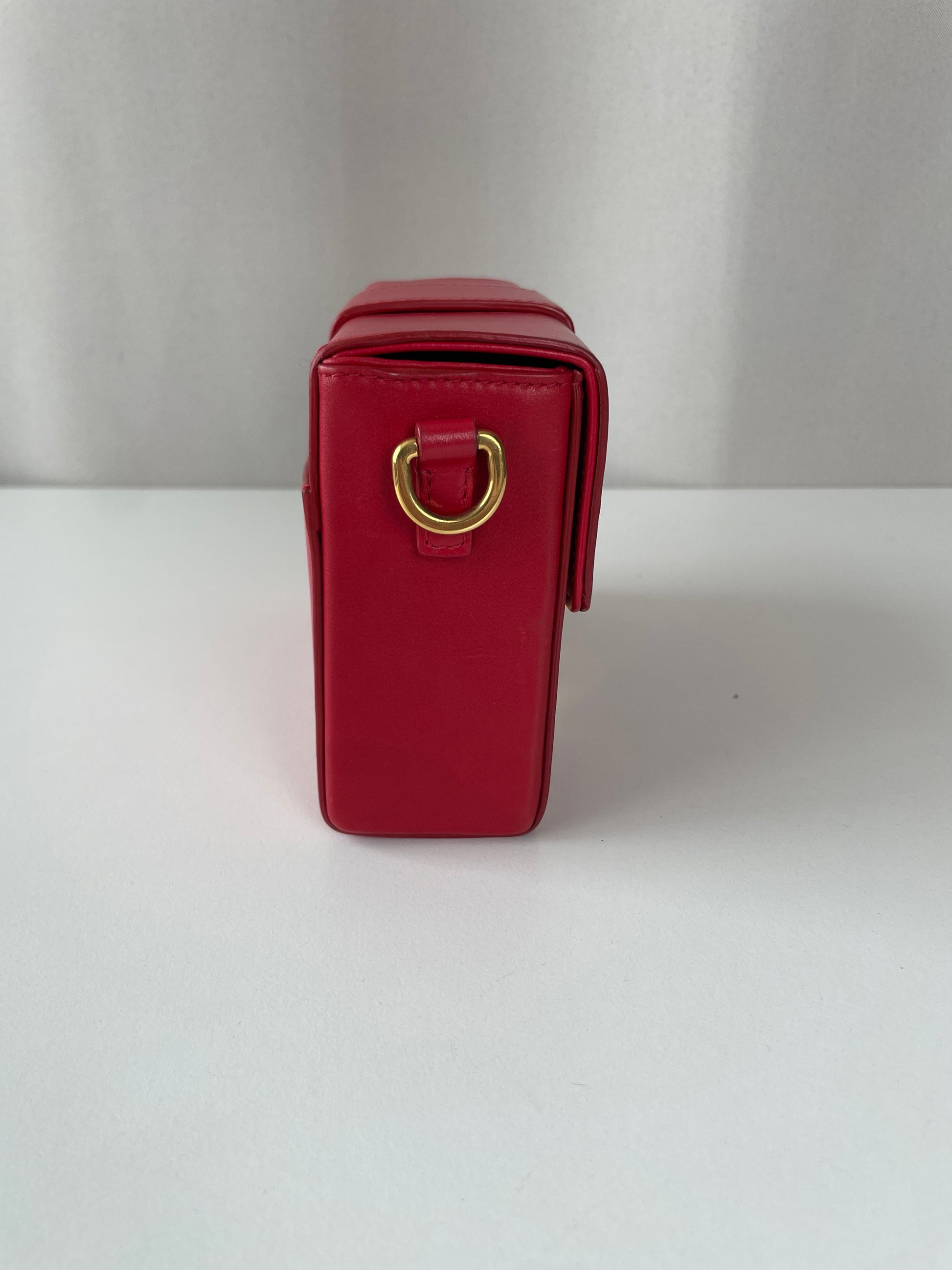 Dior Montaigne Small Red Gold Hardware