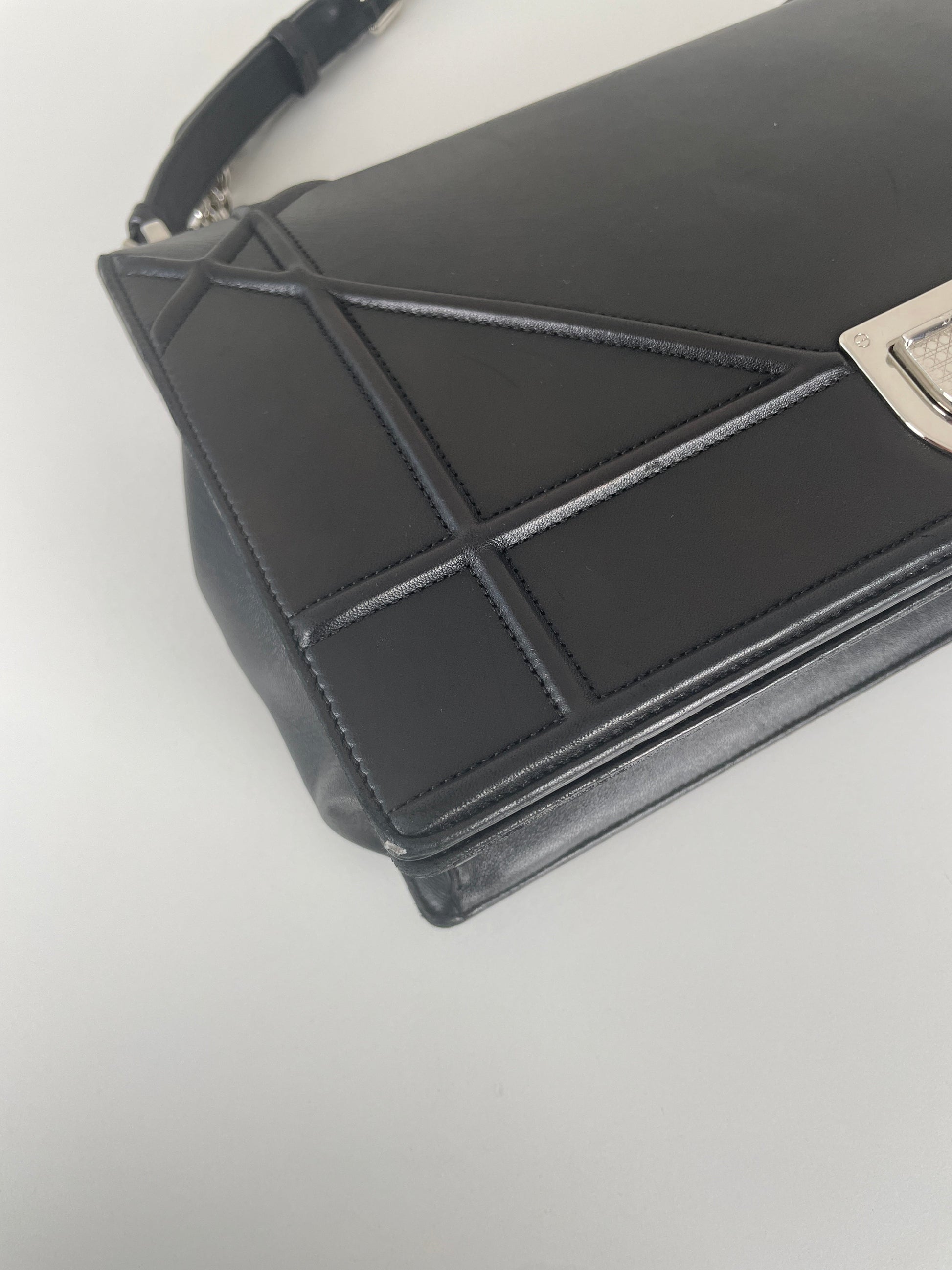 Dior Diorama black leather crossbody bag
