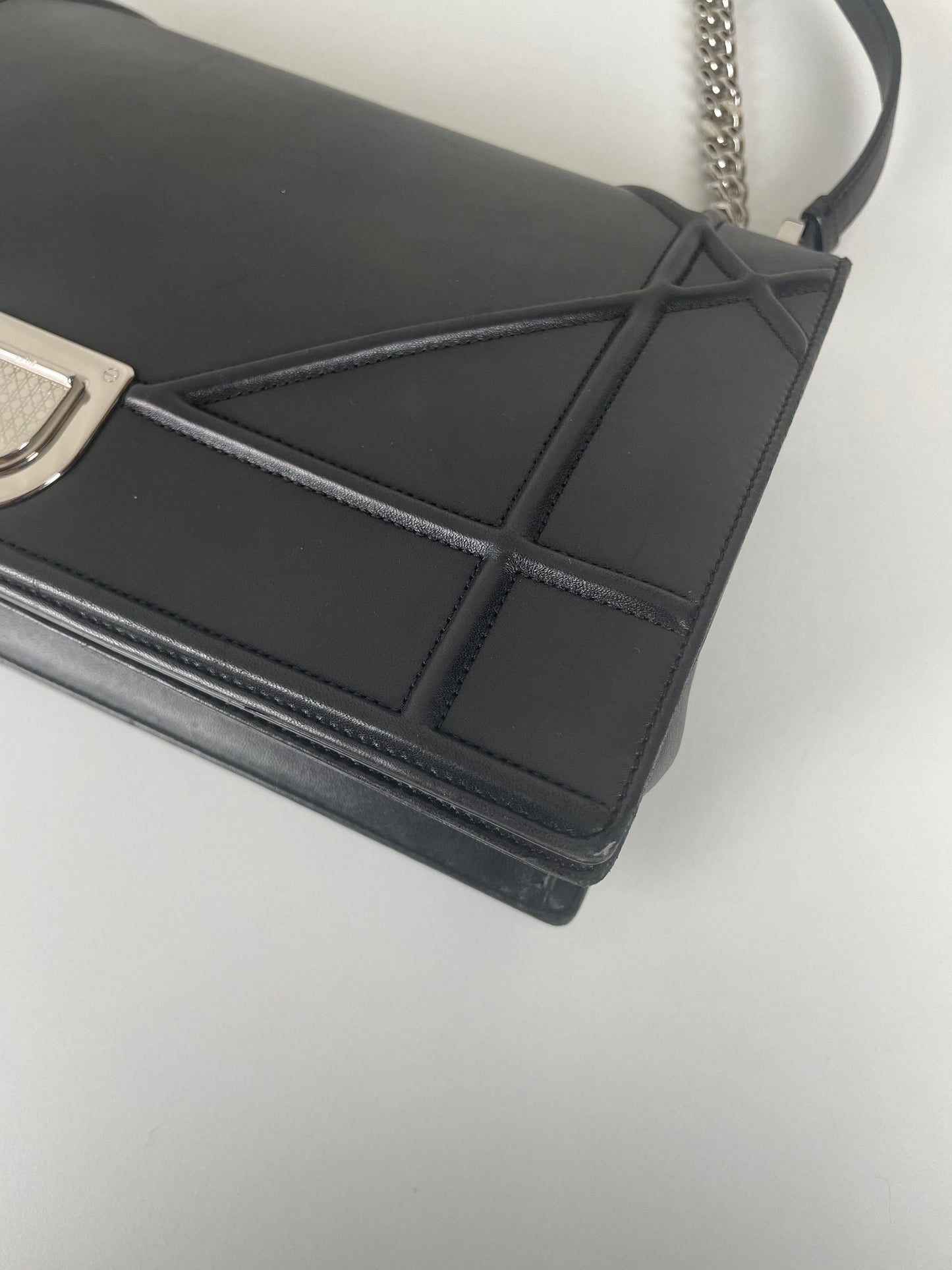 Dior Diorama black leather crossbody bag
