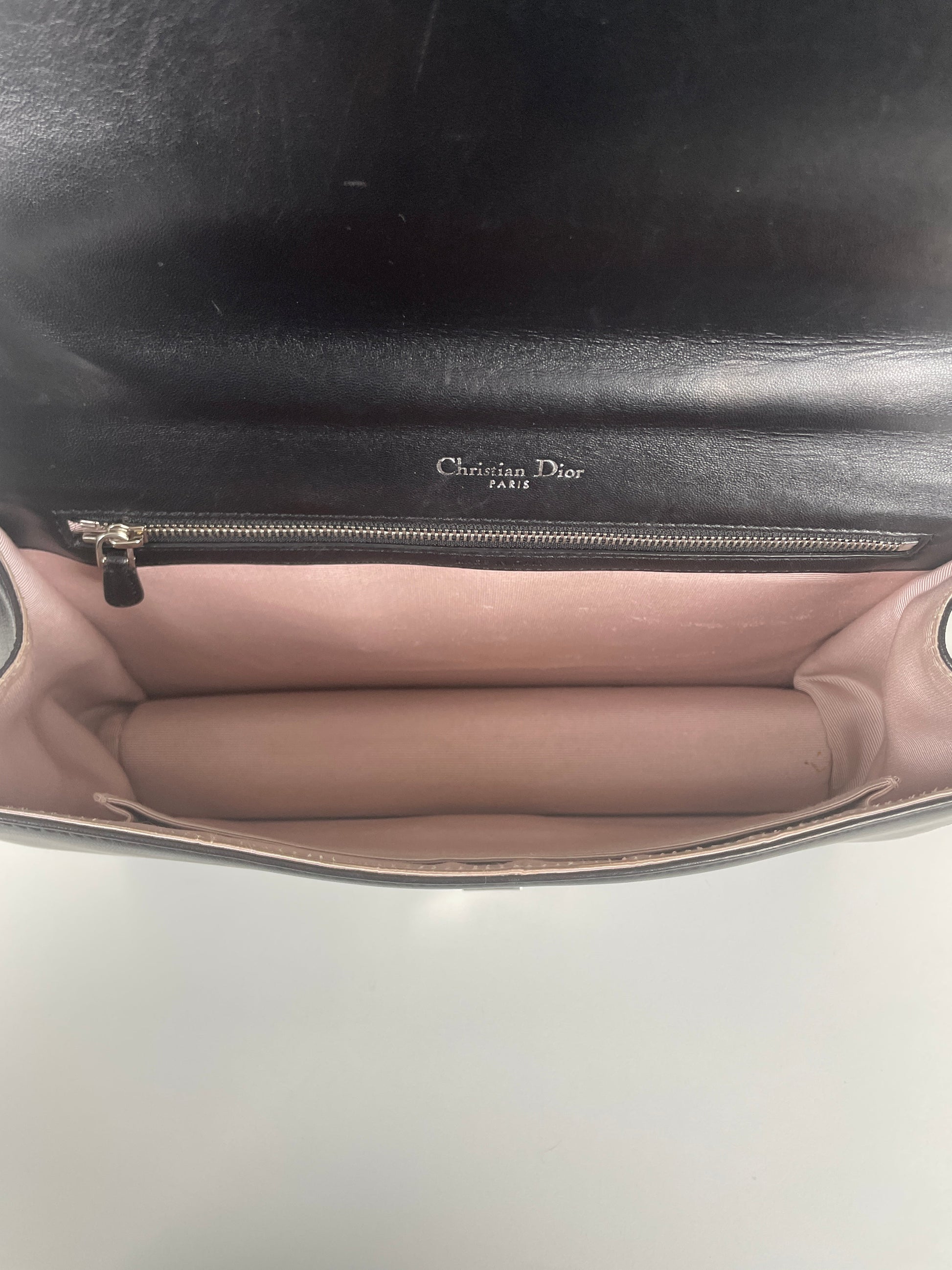 Dior Diorama black leather crossbody bag