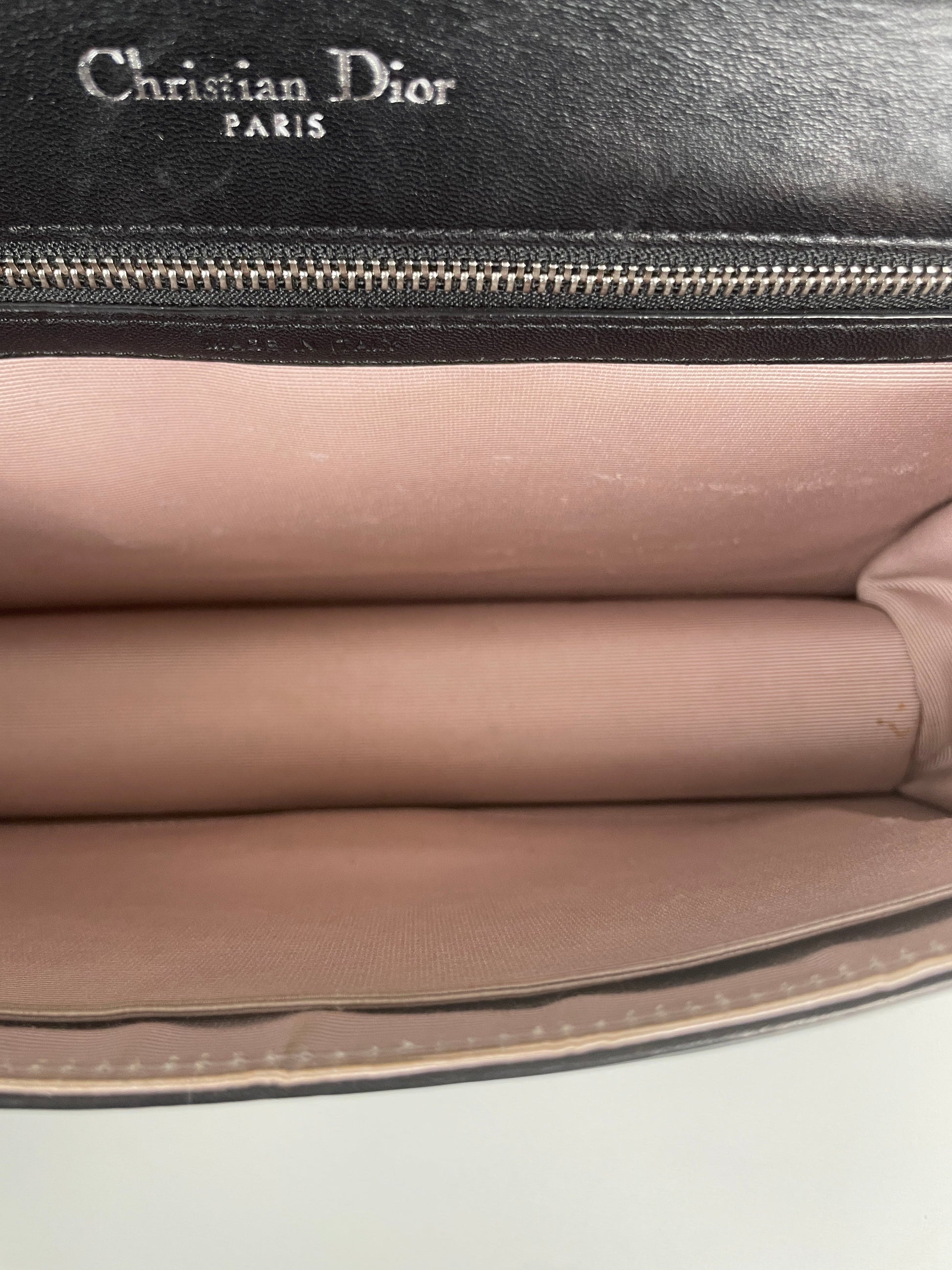 Dior Diorama black leather crossbody bag