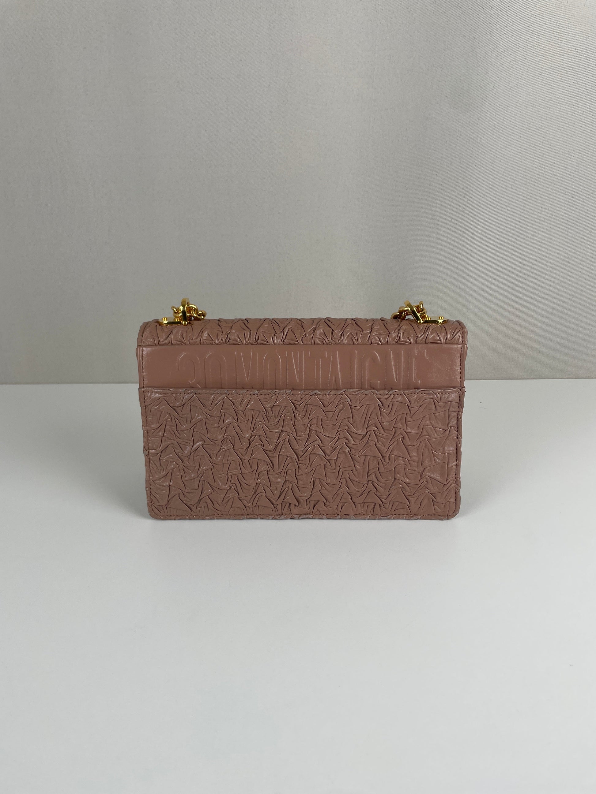 Dior 30 Montaigne beige pink gold hardware