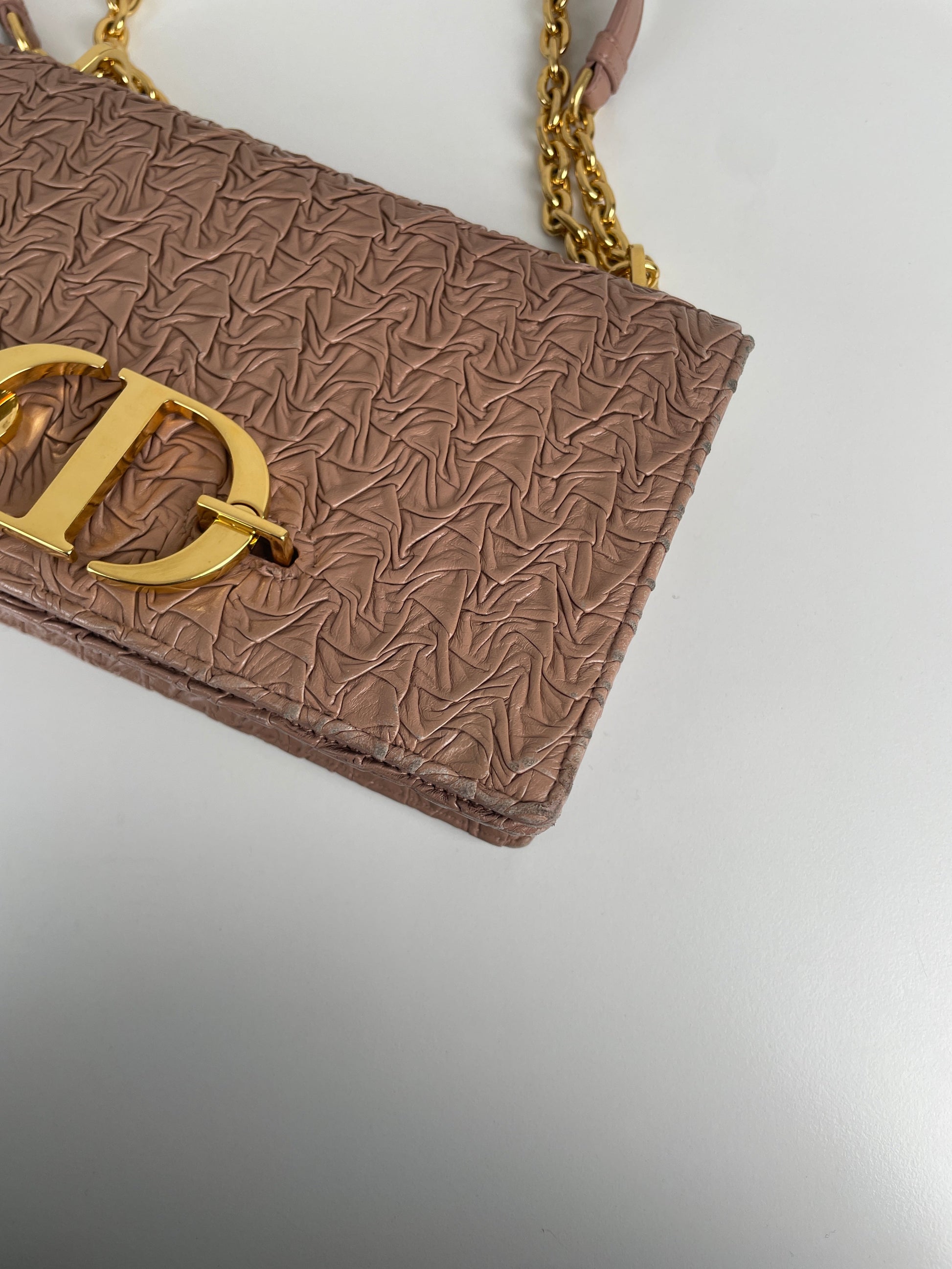 Dior 30 Montaigne beige pink gold hardware