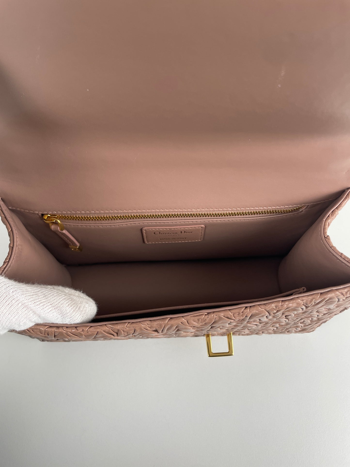 Dior 30 Montaigne beige pink gold hardware