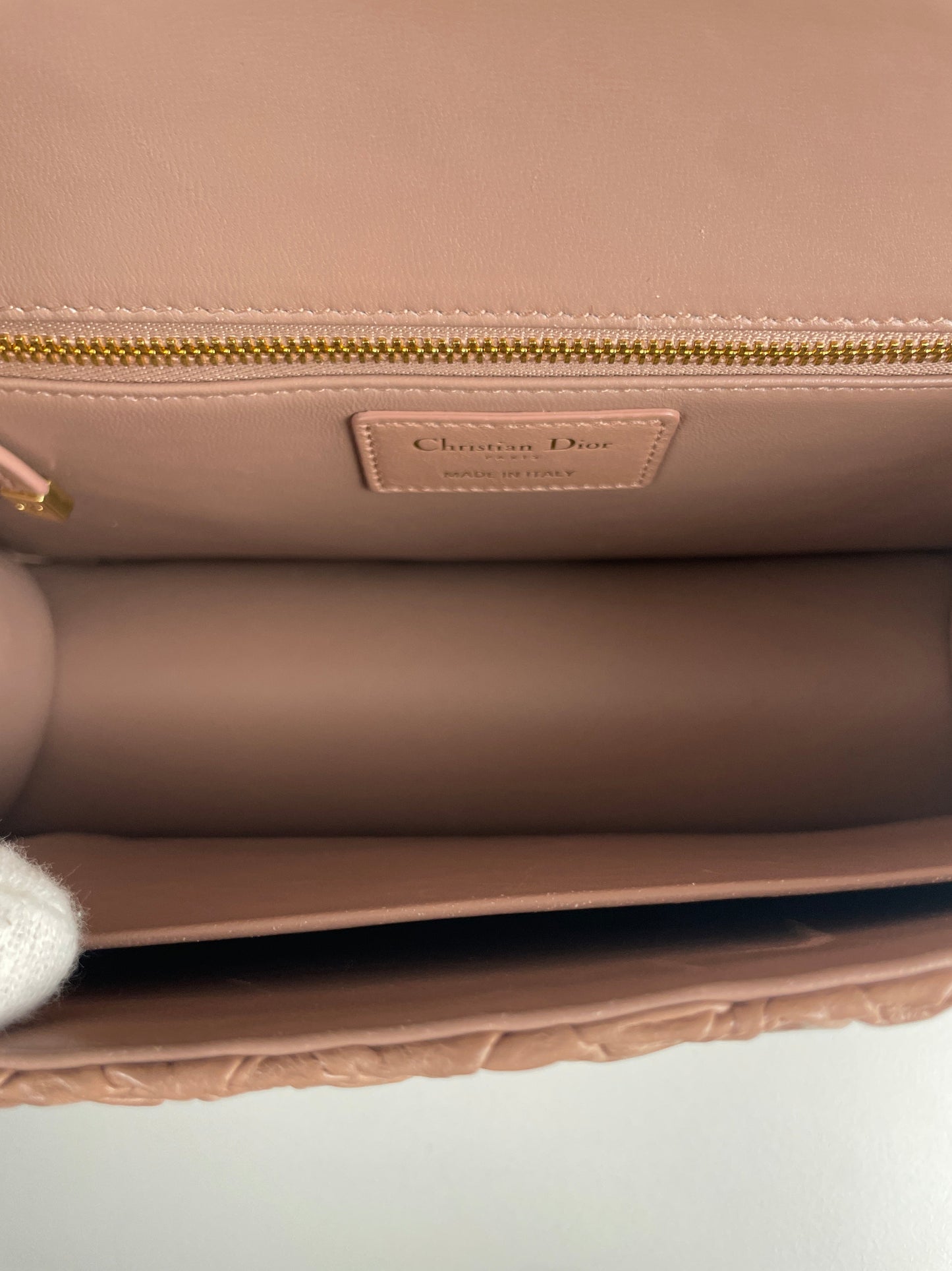 Dior 30 Montaigne beige pink gold hardware