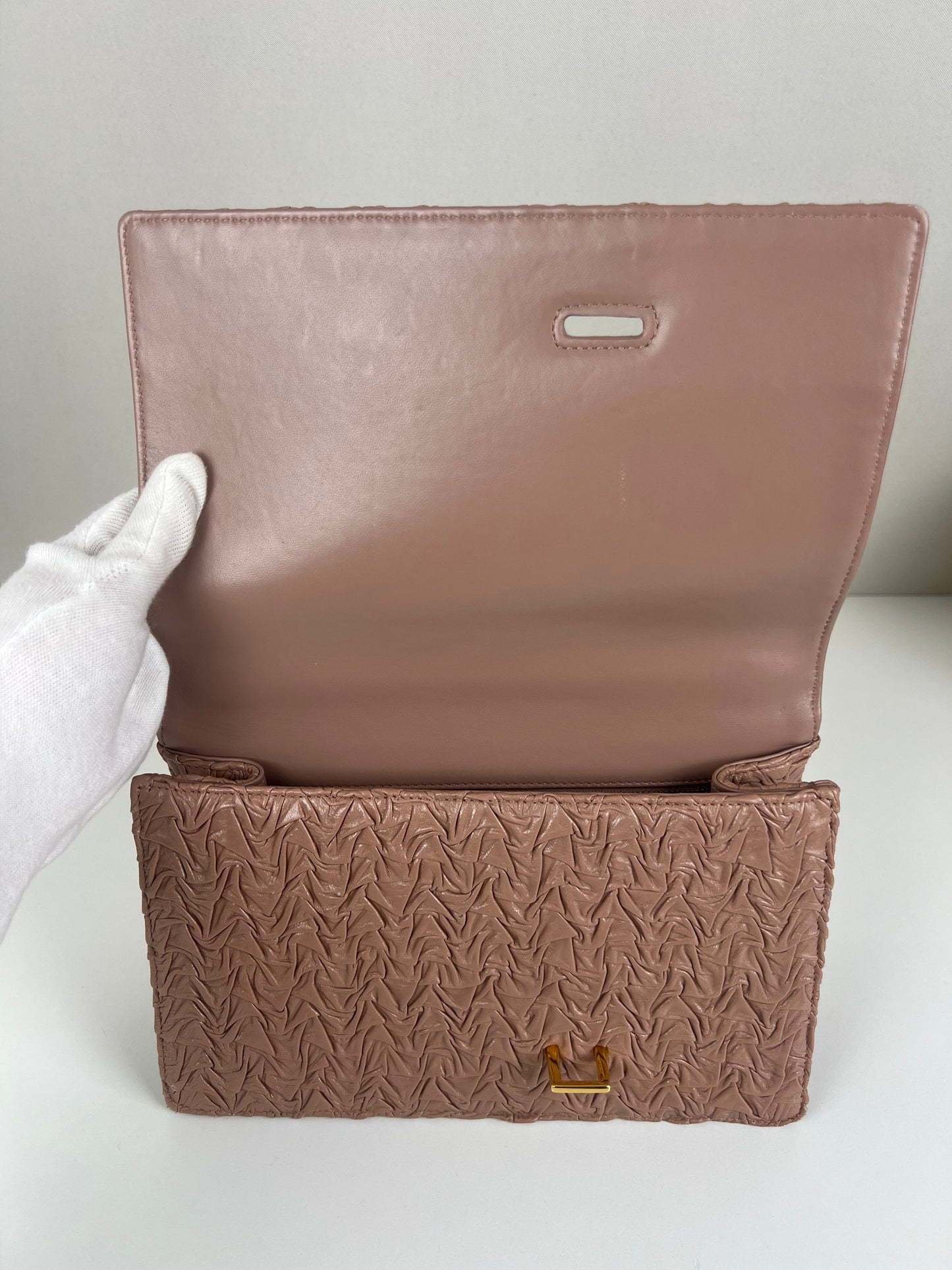 Dior 30 Montaigne beige pink gold hardware