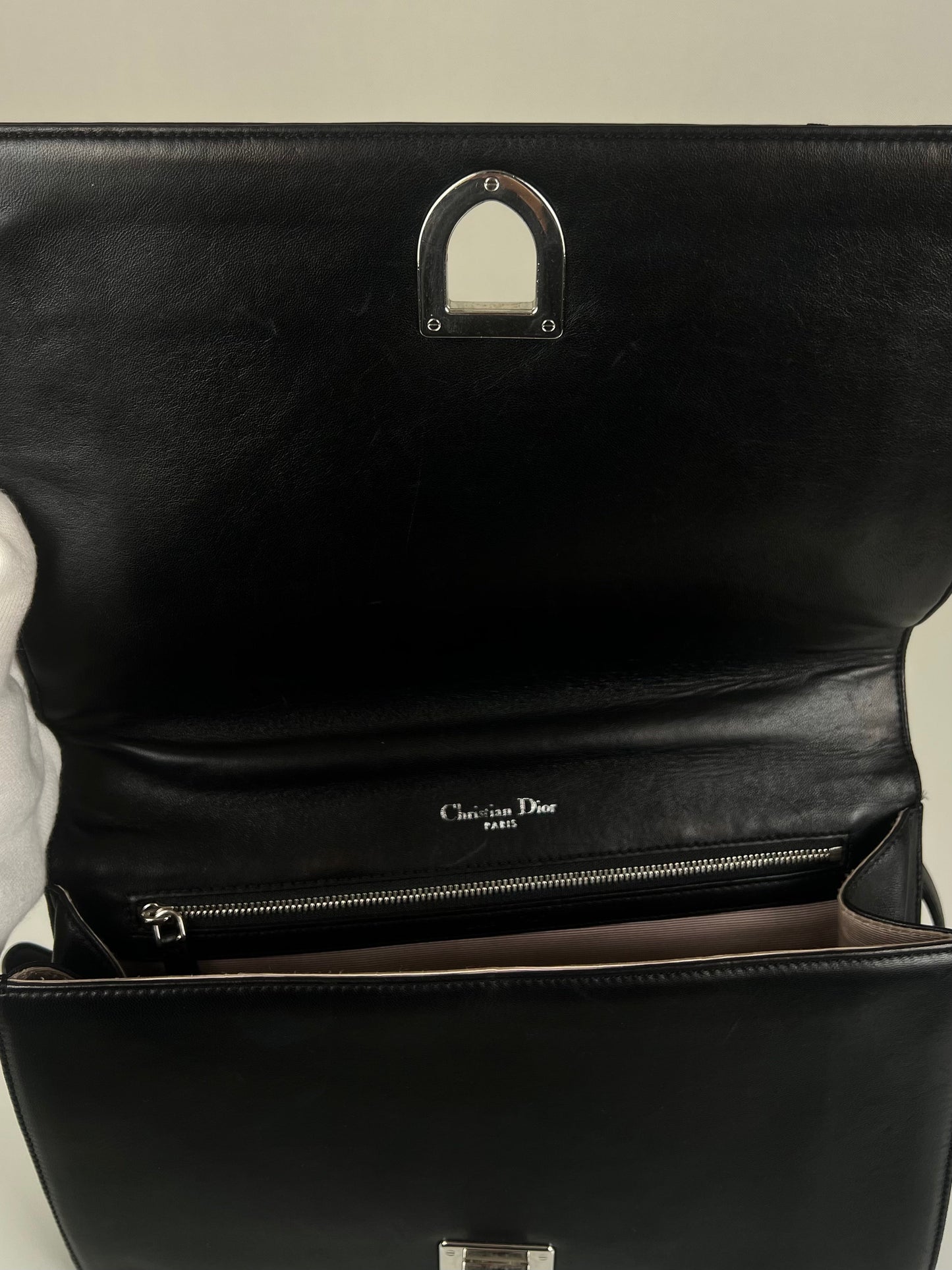Dior Diorama black leather crossbody bag