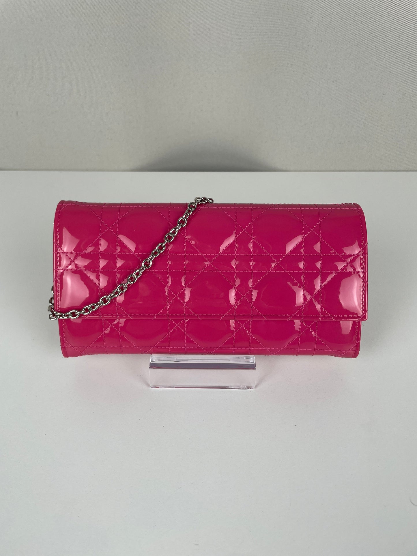 WOC Dior pink patent leather