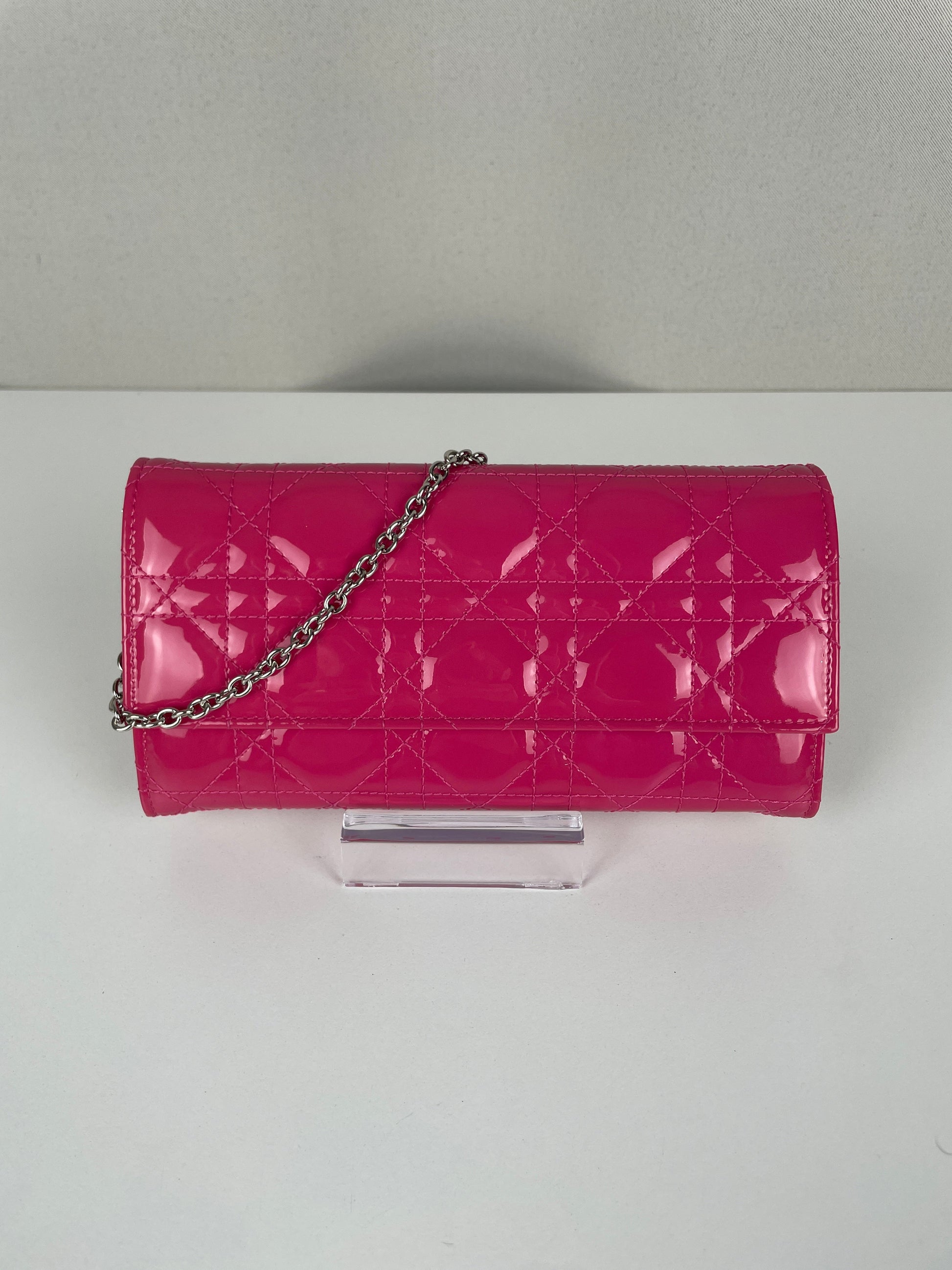 WOC Dior pink patent leather