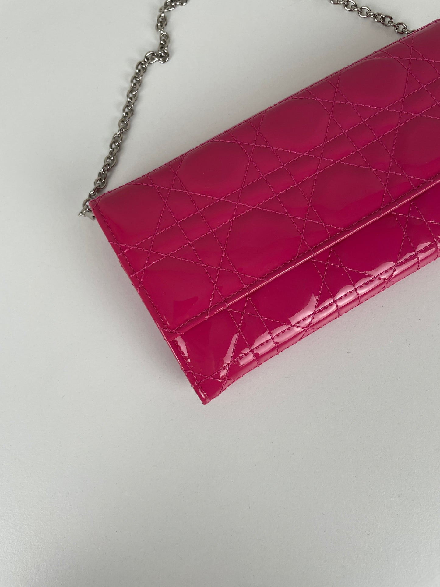 WOC Dior pink patent leather