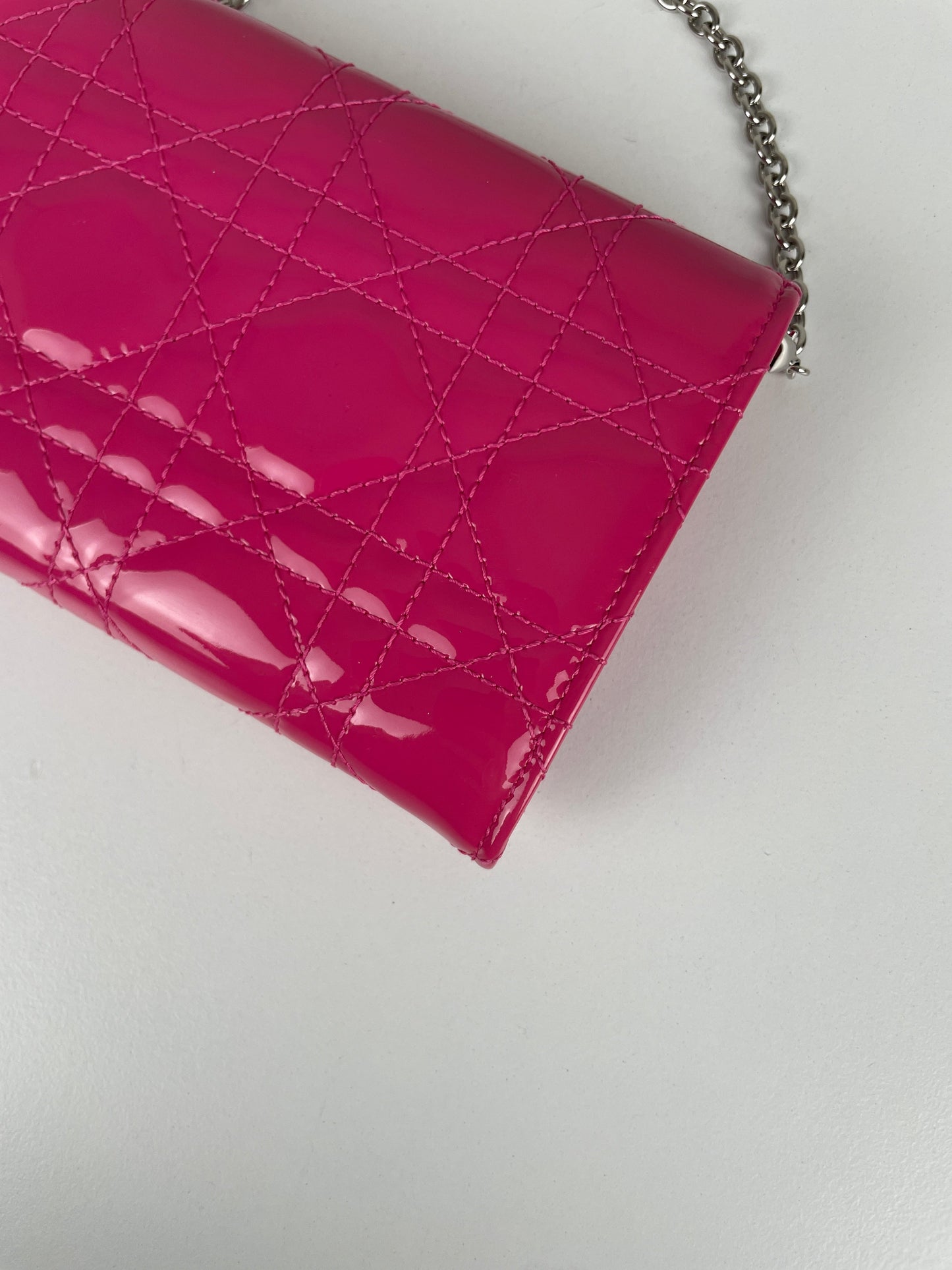 WOC Dior pink patent leather