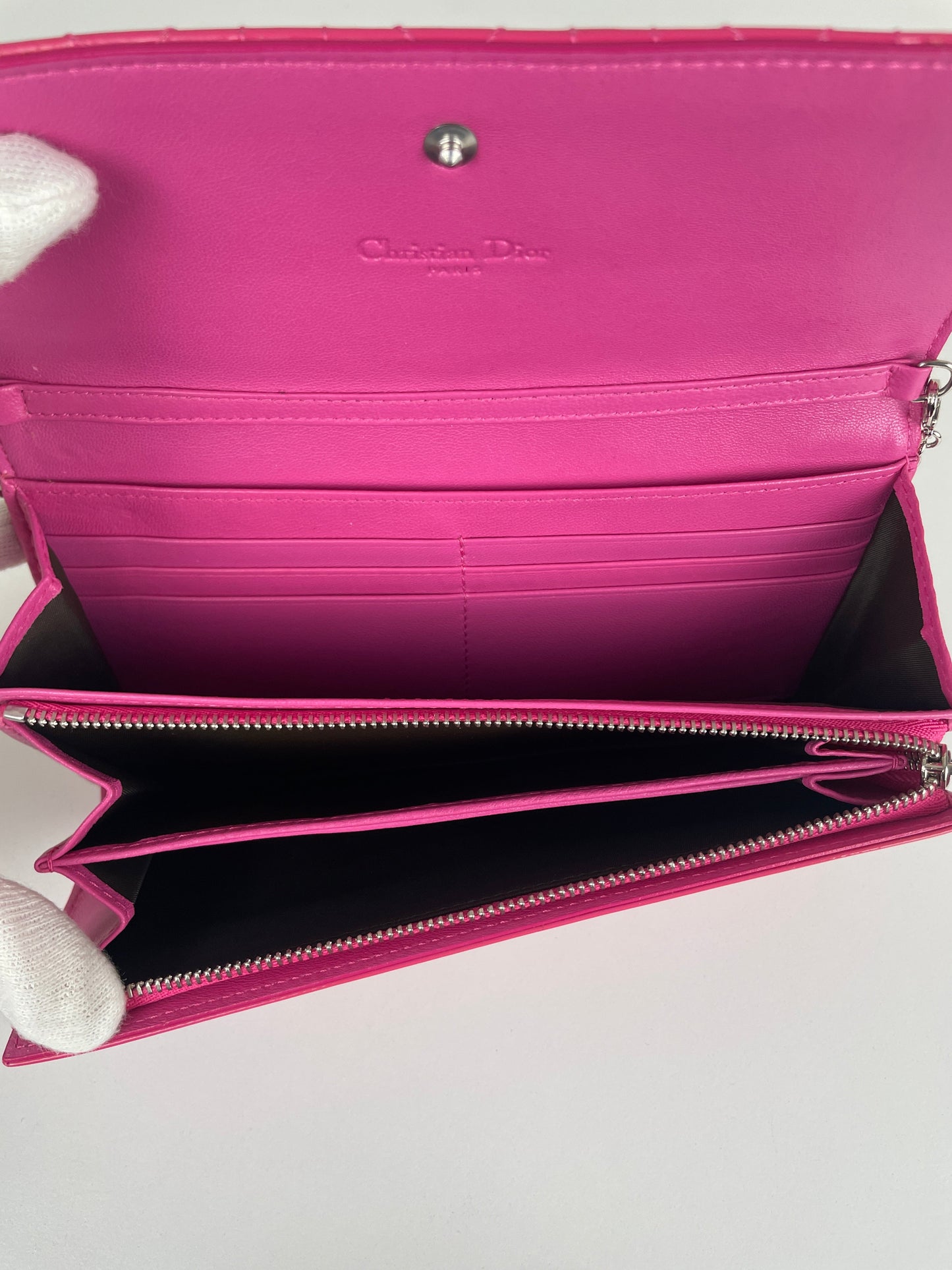 WOC Dior pink patent leather