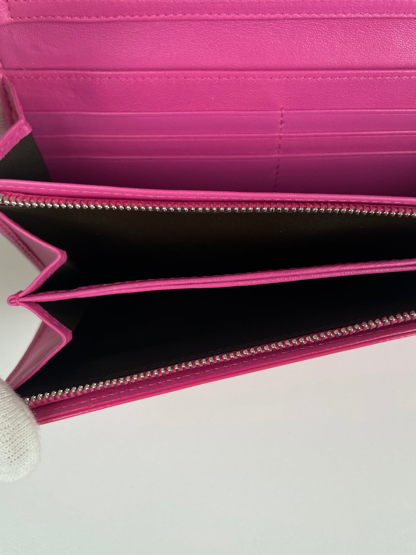 WOC Dior pink patent leather