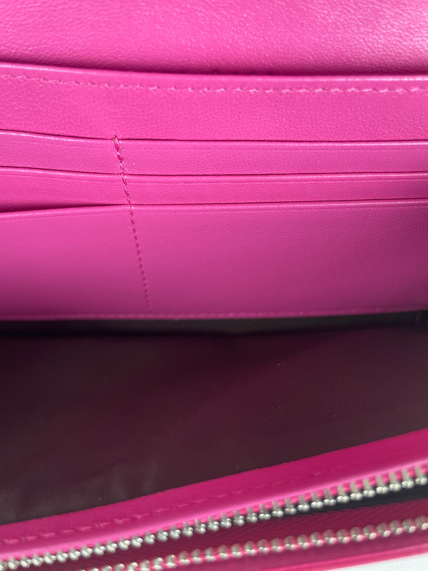WOC Dior pink patent leather