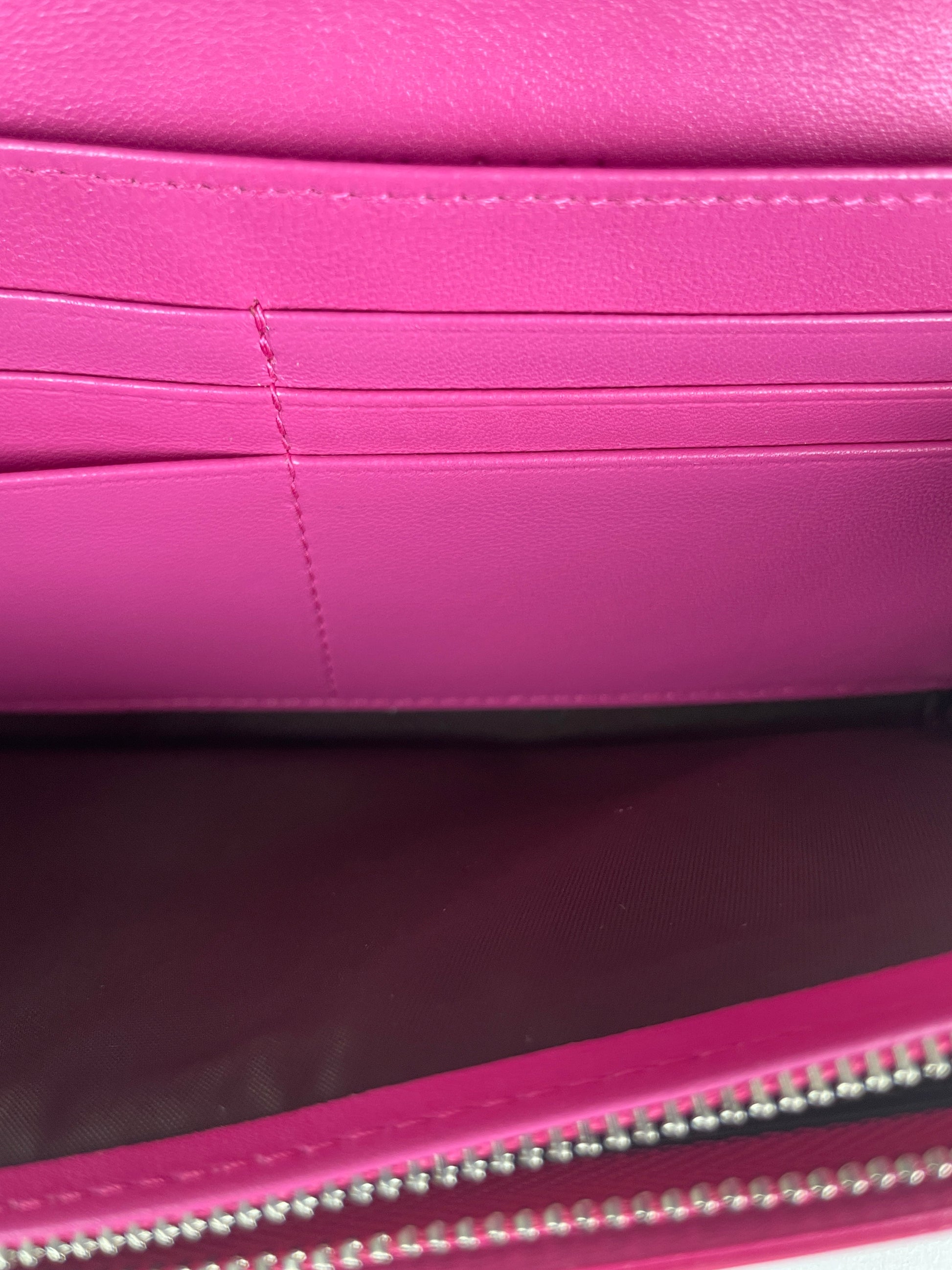 WOC Dior pink patent leather