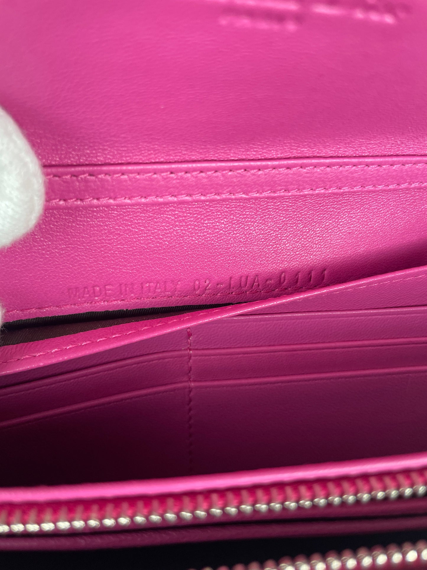 WOC Dior pink patent leather