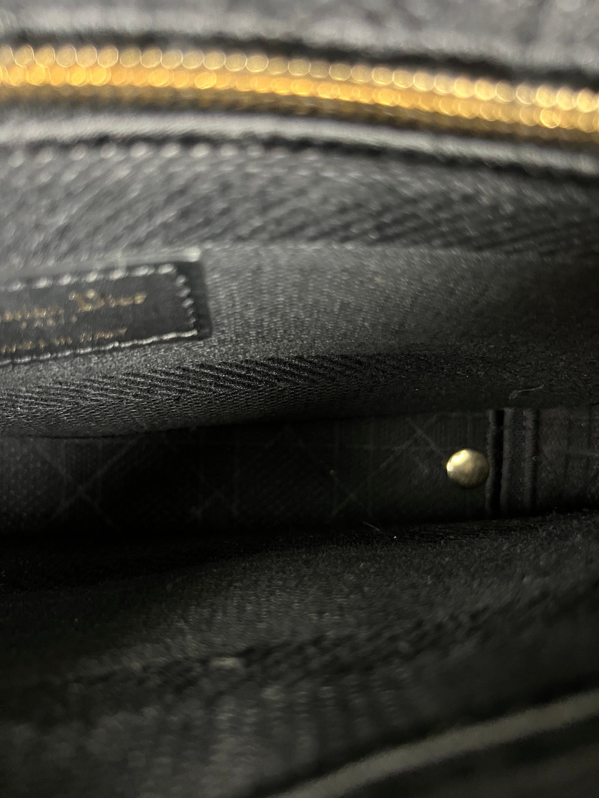 Lady Dior D-lite Black medium fabric bag