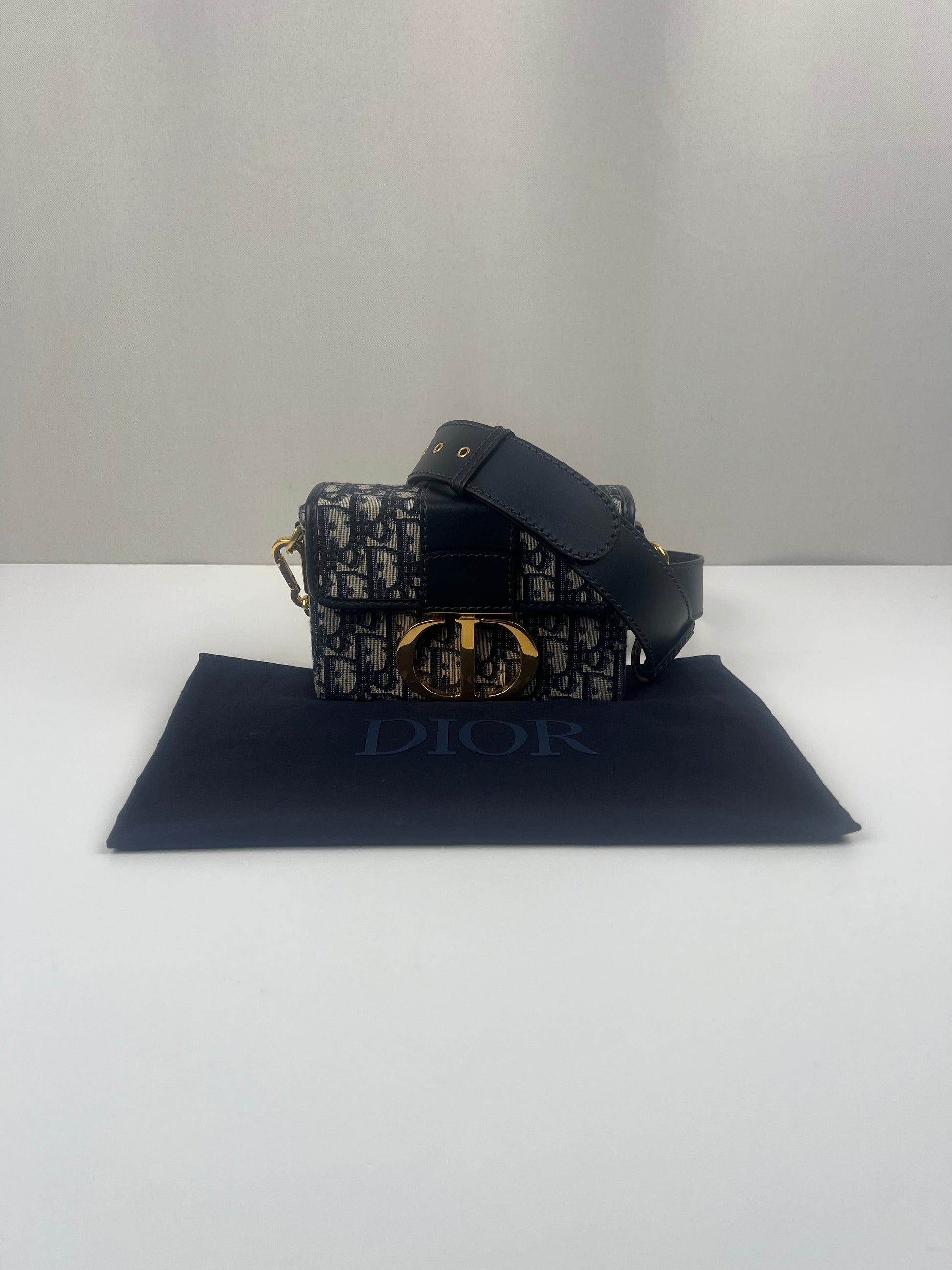 Dior petit 30 Montaigne oblique blue