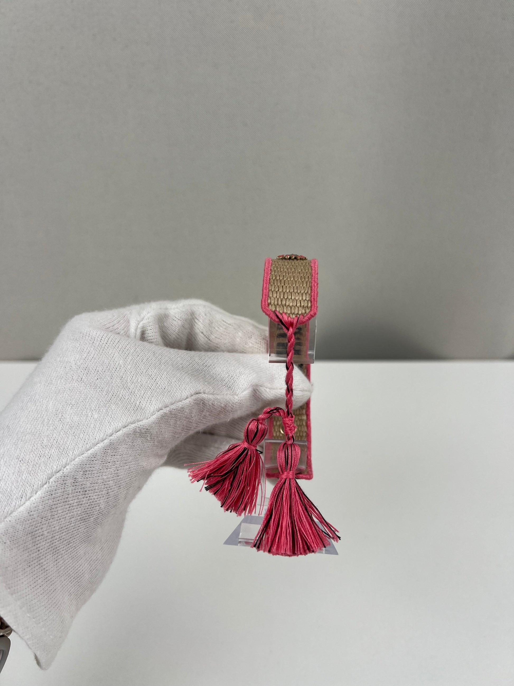 Dior Pink Fabric Bracelet