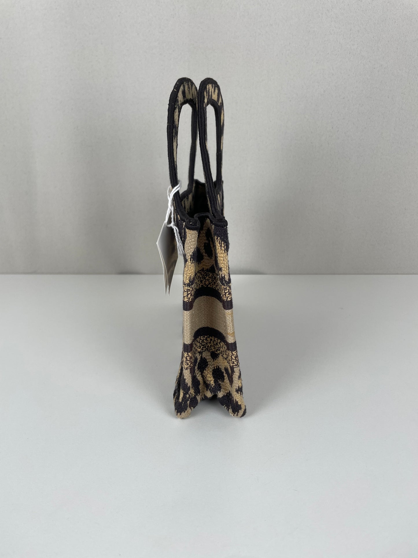 Mini Dior Book Tote leopard print bag