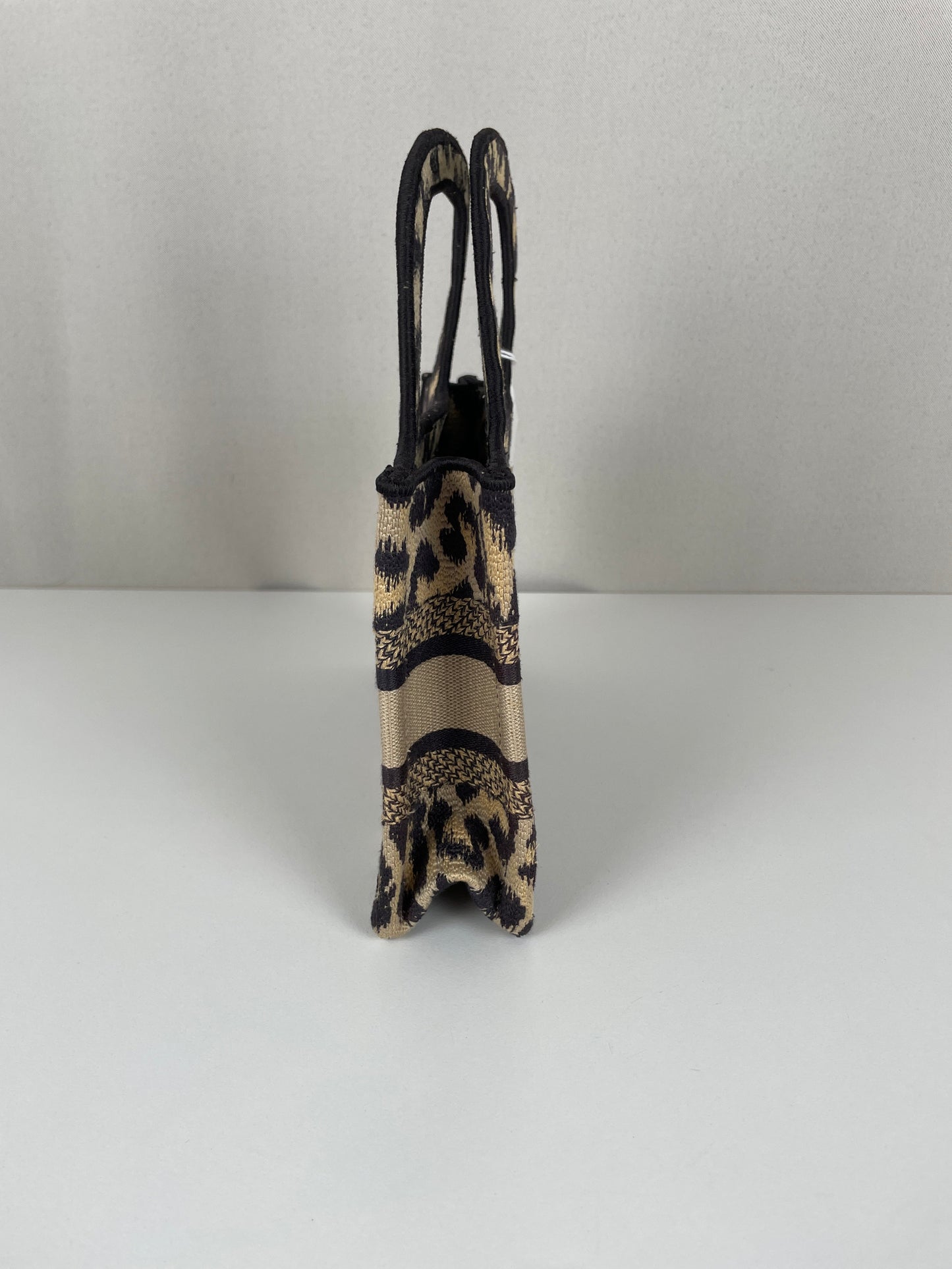 Mini Dior Book Tote leopard print bag