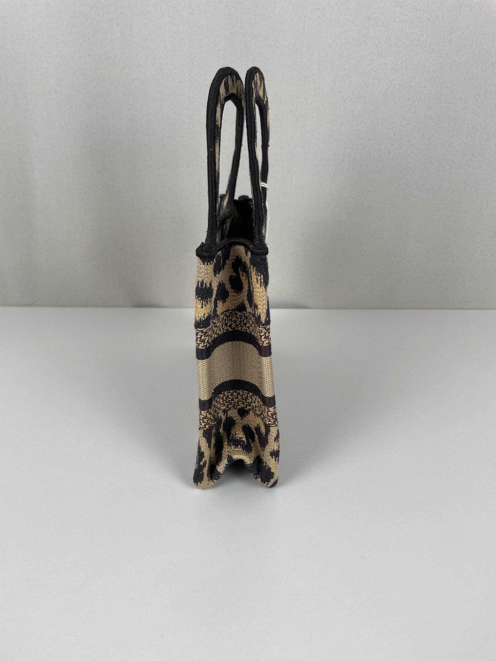 Mini Dior Book Tote leopard print bag