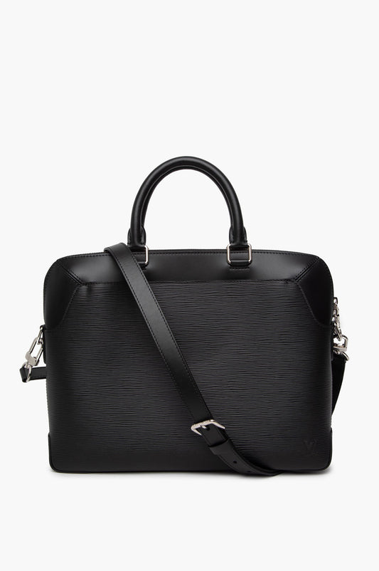 Louis Vuitton Black Epi Leather Oliver Briefcase