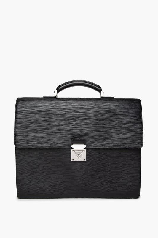 Louis Vuitton Black Epi Leather Robusto Briefcase
