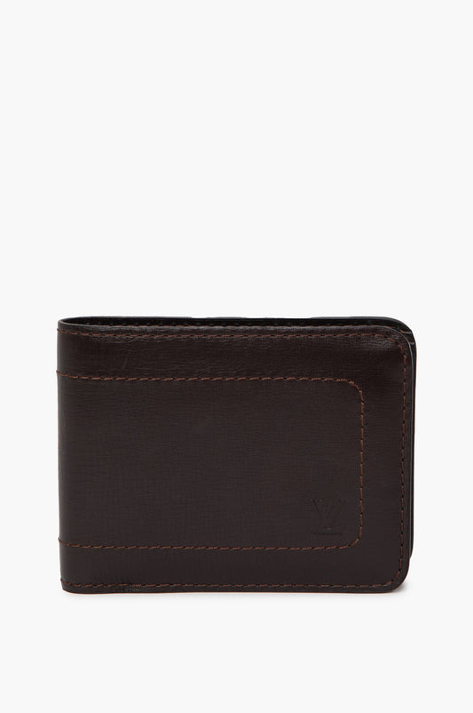 Louis Vuitton Brown Leather Utah Bifold Wallet