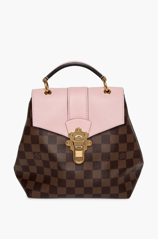Louis Vuitton Damier Ebene Magnolia Leather Clapton Convertible Backpack