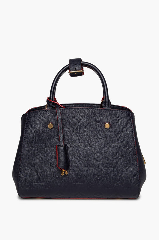 Louis Vuitton Marine Rouge Monogram Empriente Montaigne BB