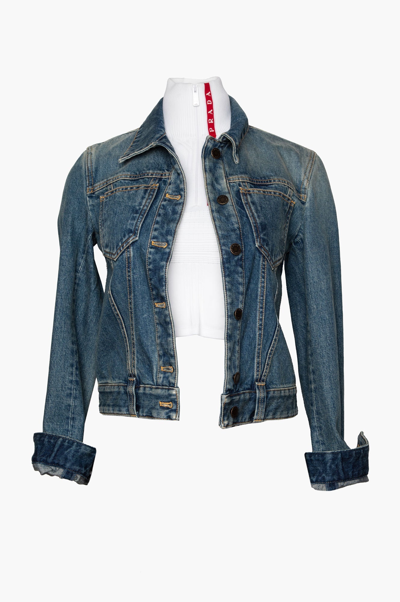 Louis Vuitton Medium Wash Denim Jacket Size 36