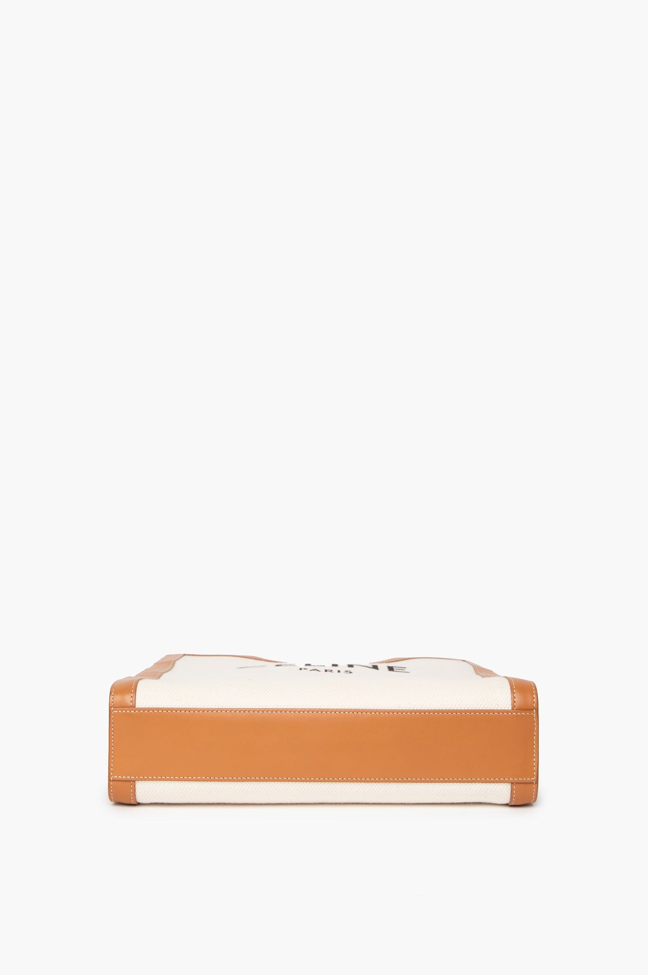 Celine Beige Small Canva Vertical Cabas Bag