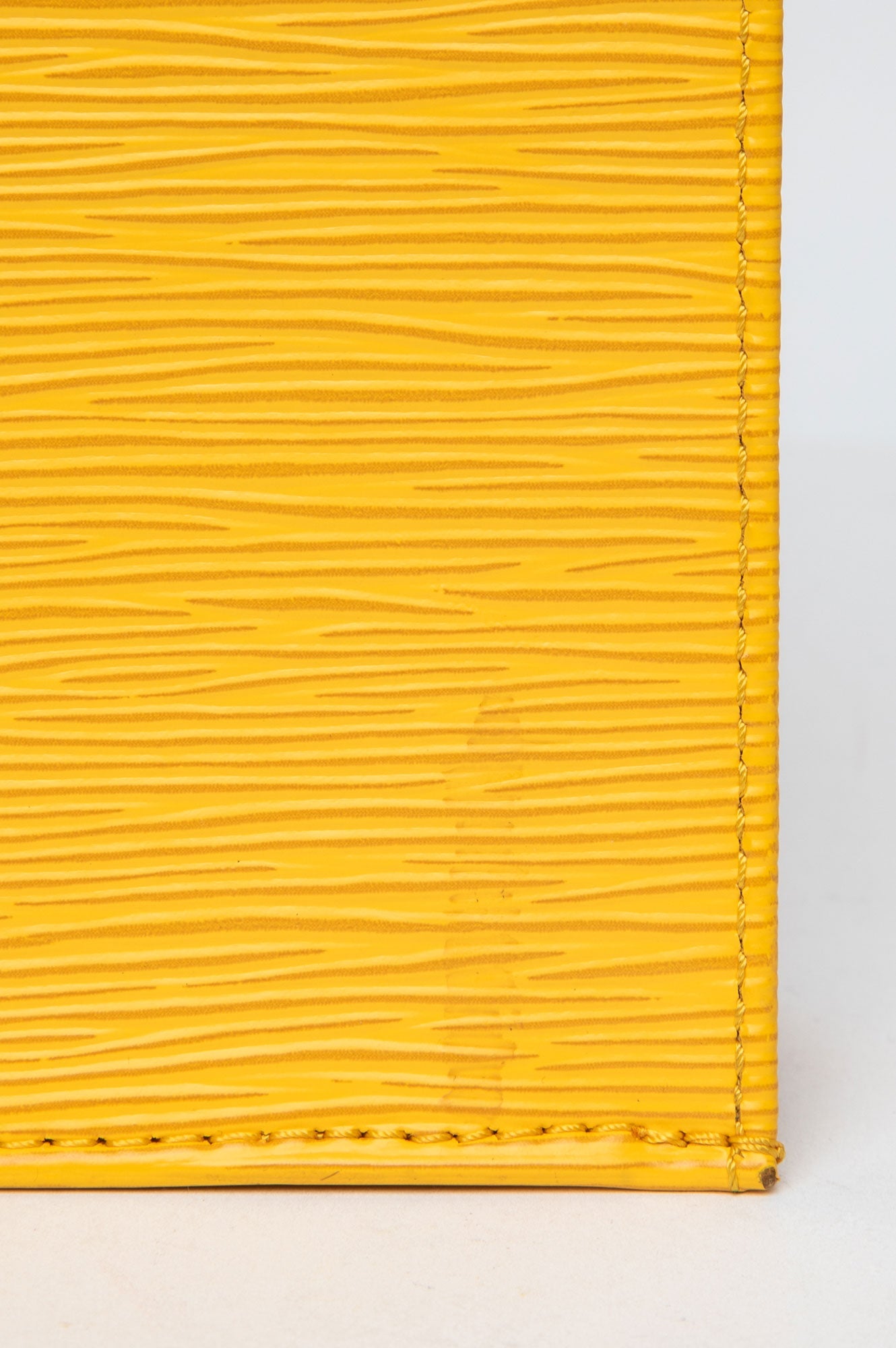 Louis Vuitton Yellow Epi Sac Plat Petit with Strap